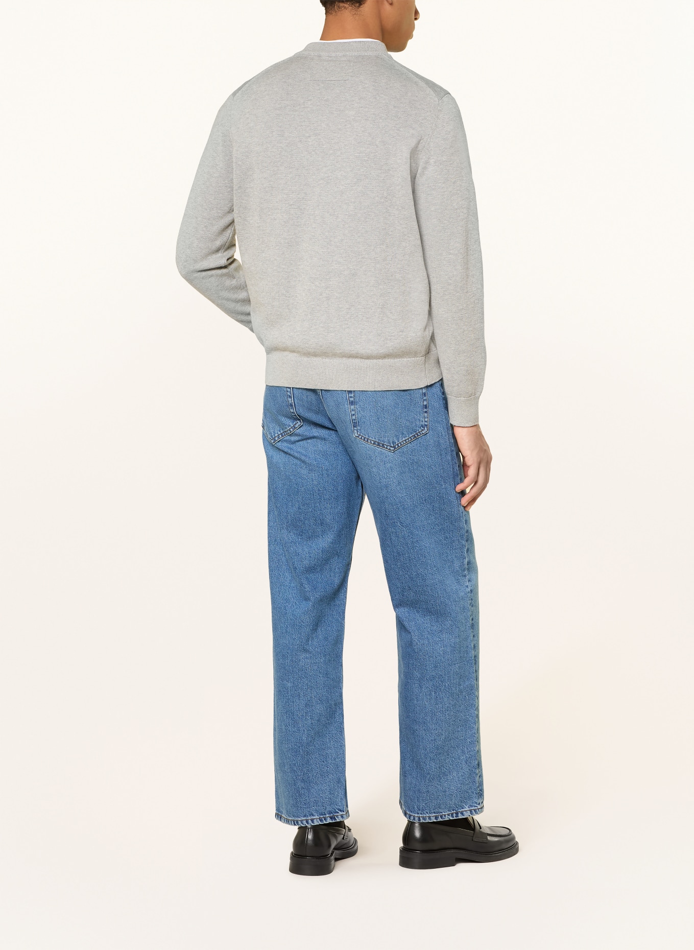 ARMEDANGELS Cardigan AGAAMO: GRIS CLAIR