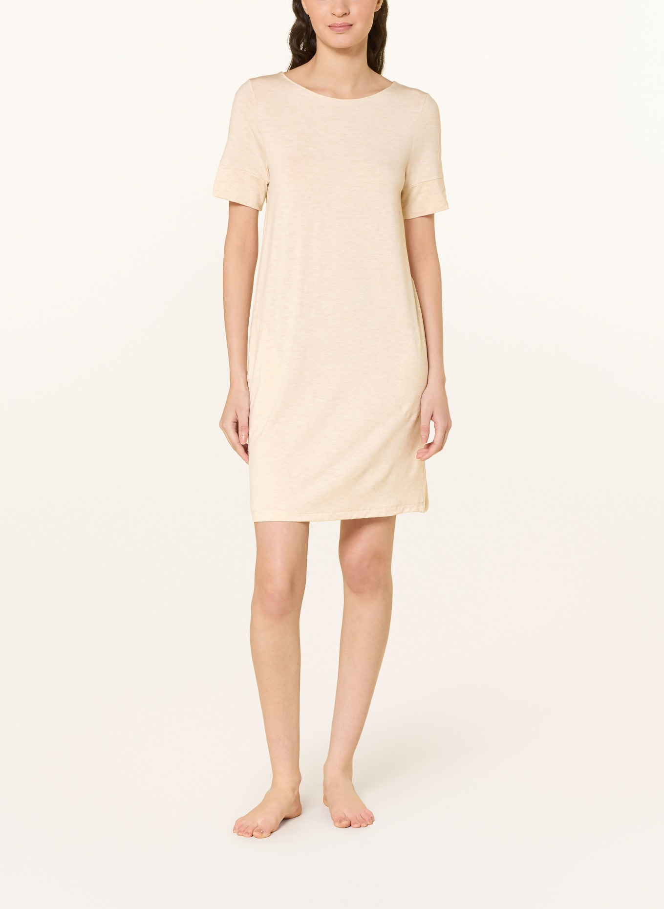 HANRO Noční košile NATURAL ELEGANCE: BÉŽOVÁ