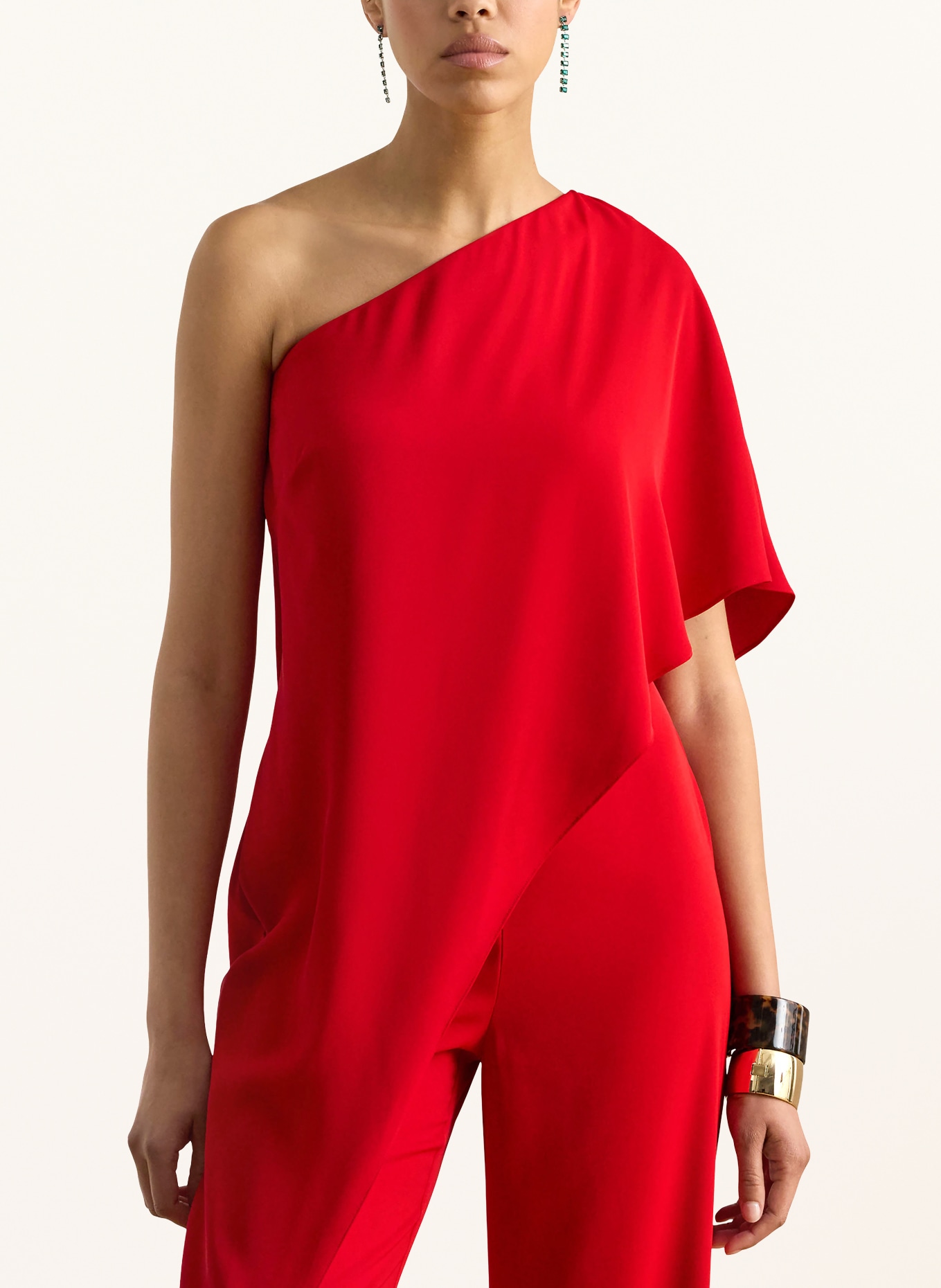 LAUREN RALPH LAUREN One-shoulder jumpsuit APRIL: RED