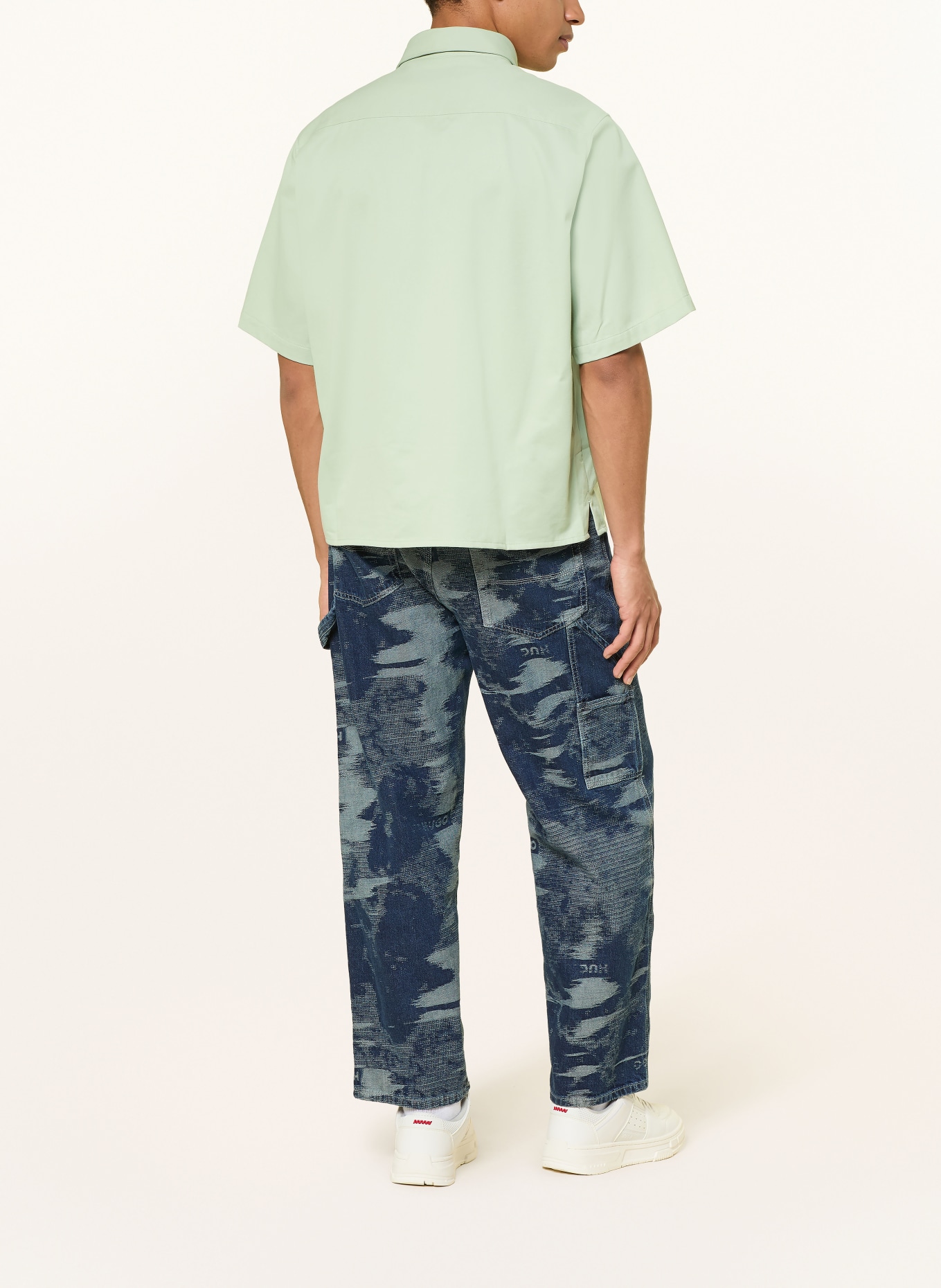 HUGO Chemise à manches courtes EKYNO Comfort Fit: VERT CLAIR