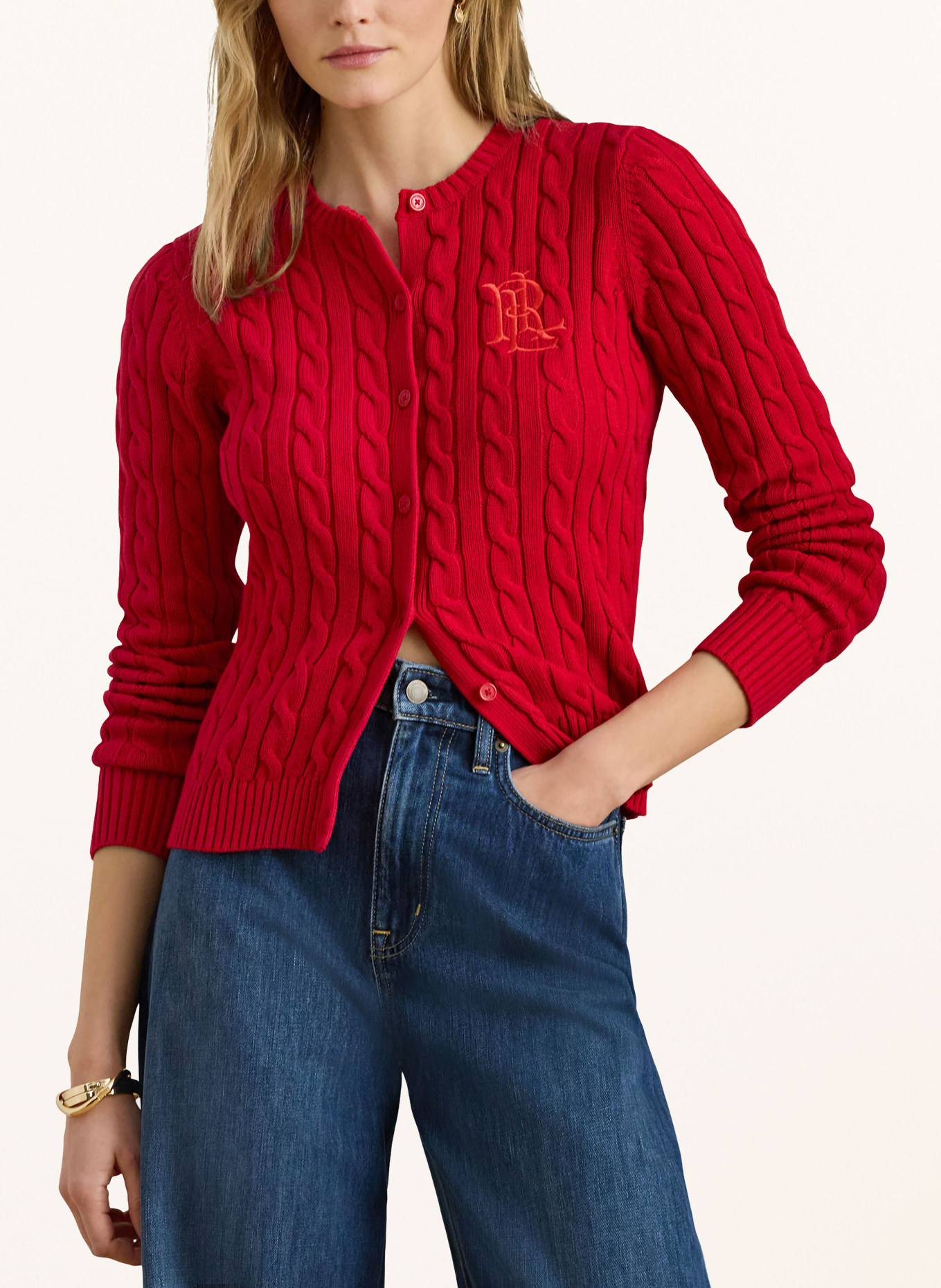 LAUREN RALPH LAUREN cardigan: ROUGE