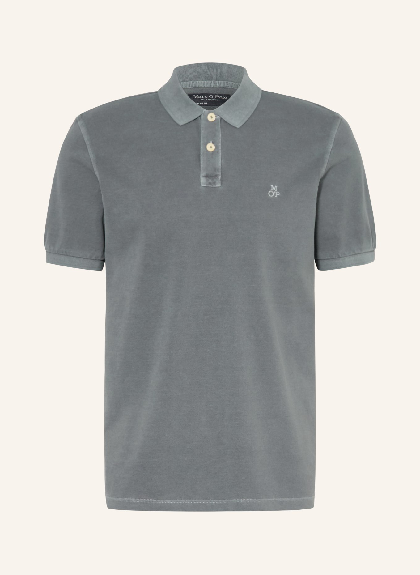 Marc O'Polo Piqué-Poloshirt: GRAU