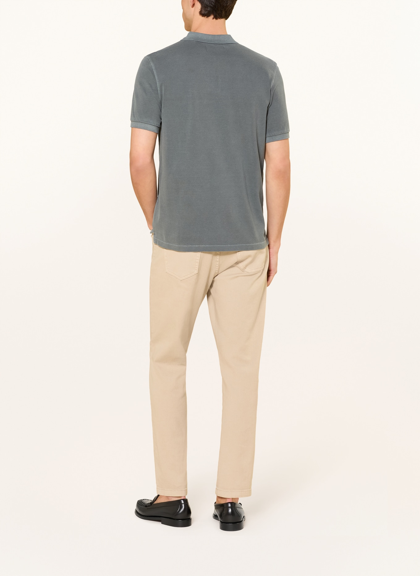 Marc O'Polo Piqué-Poloshirt: GRAU