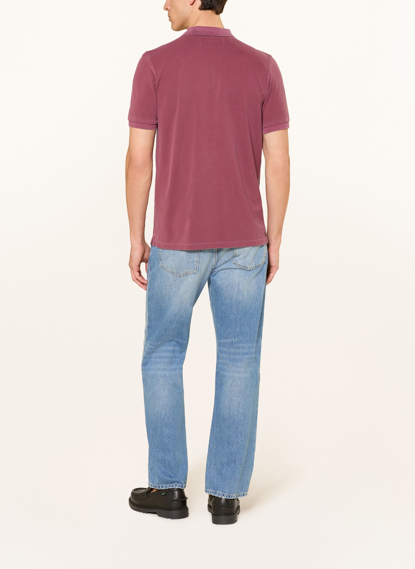 Marc O'Polo Polokošile z piké Regular Fit: TMAVĚ ČERVENÁ