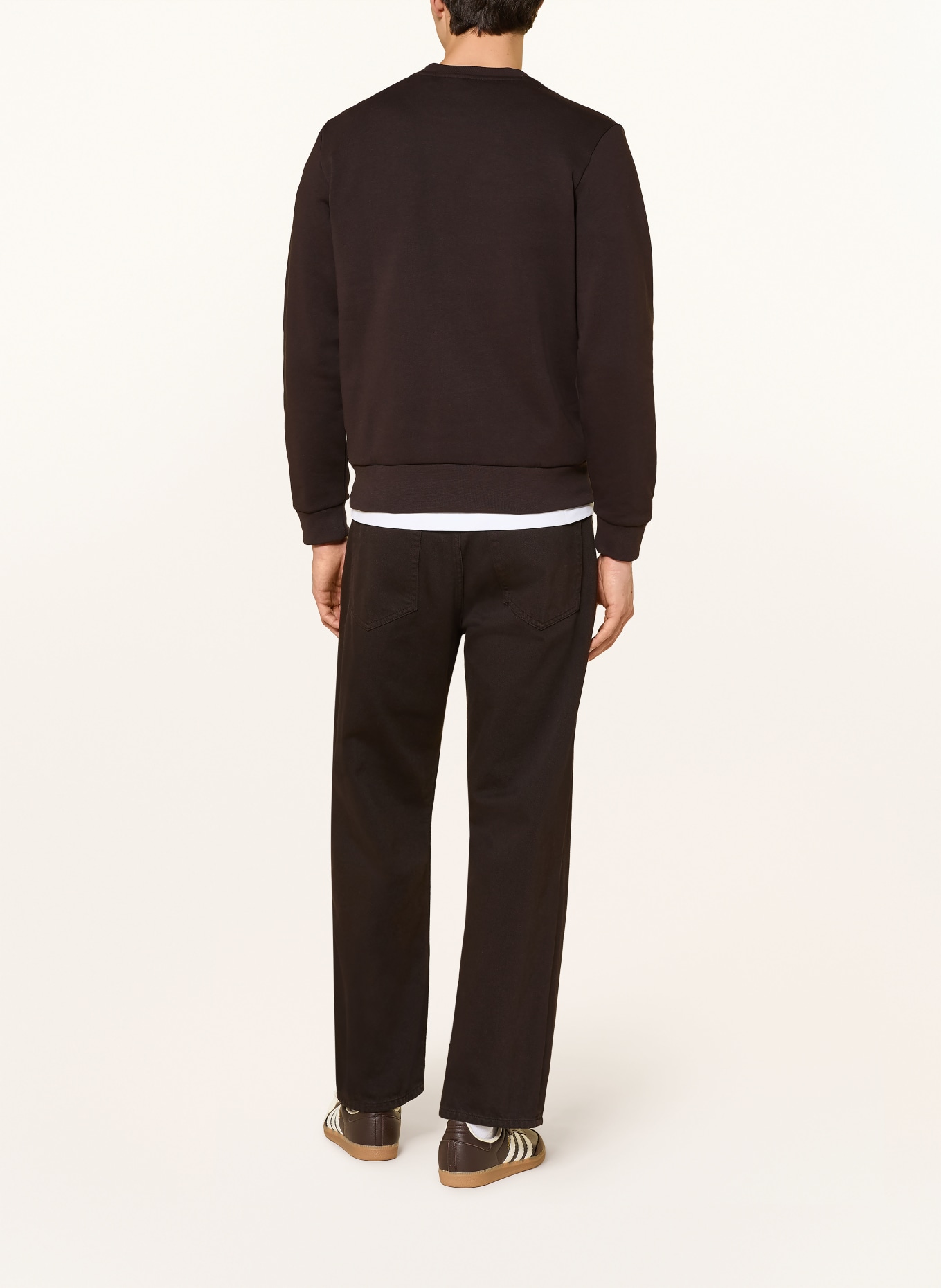 LACOSTE Bluza nierozpinana: CIEMNOBRĄZOWY