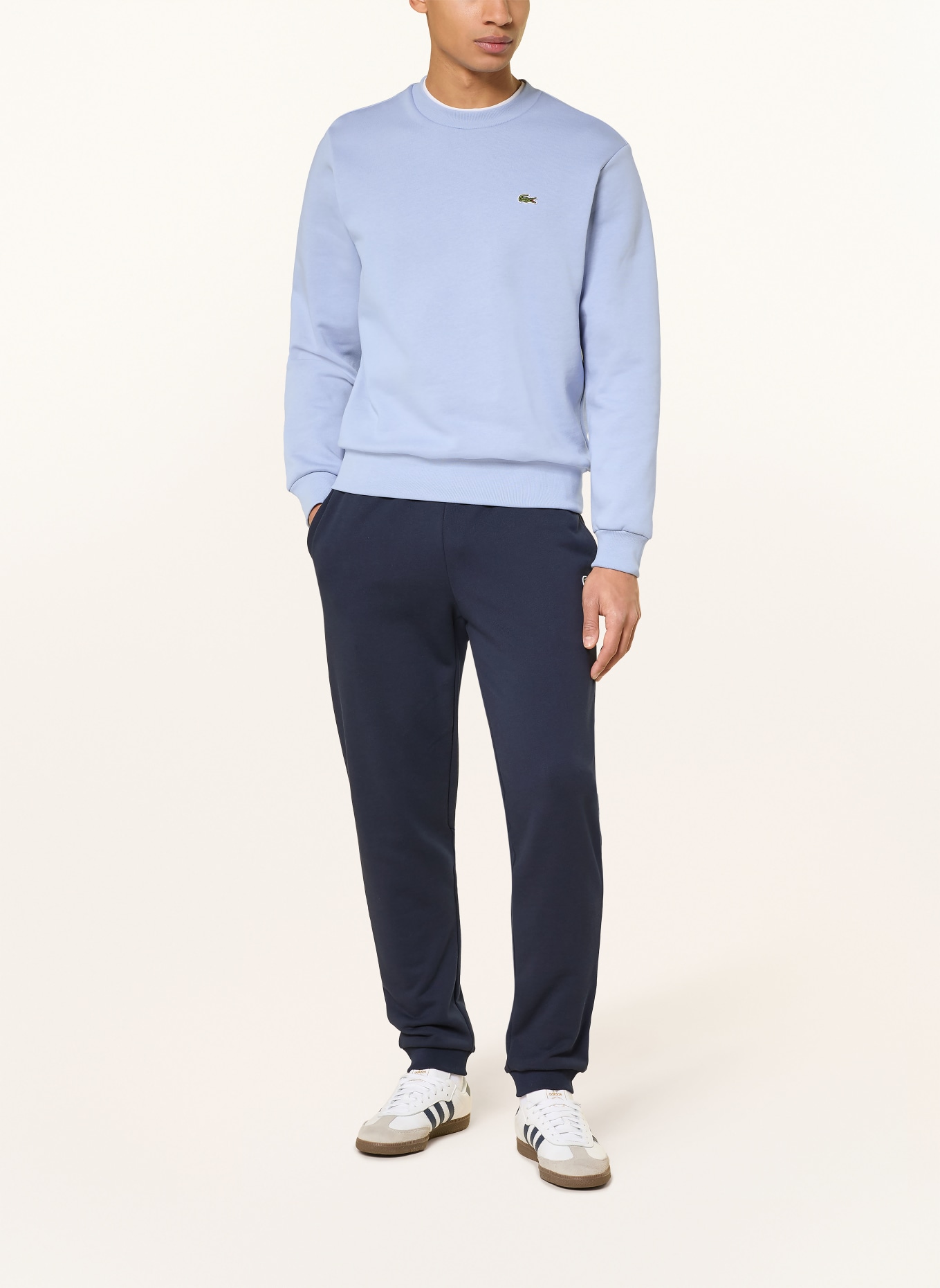 LACOSTE sweat-shirt: BLEU CLAIR