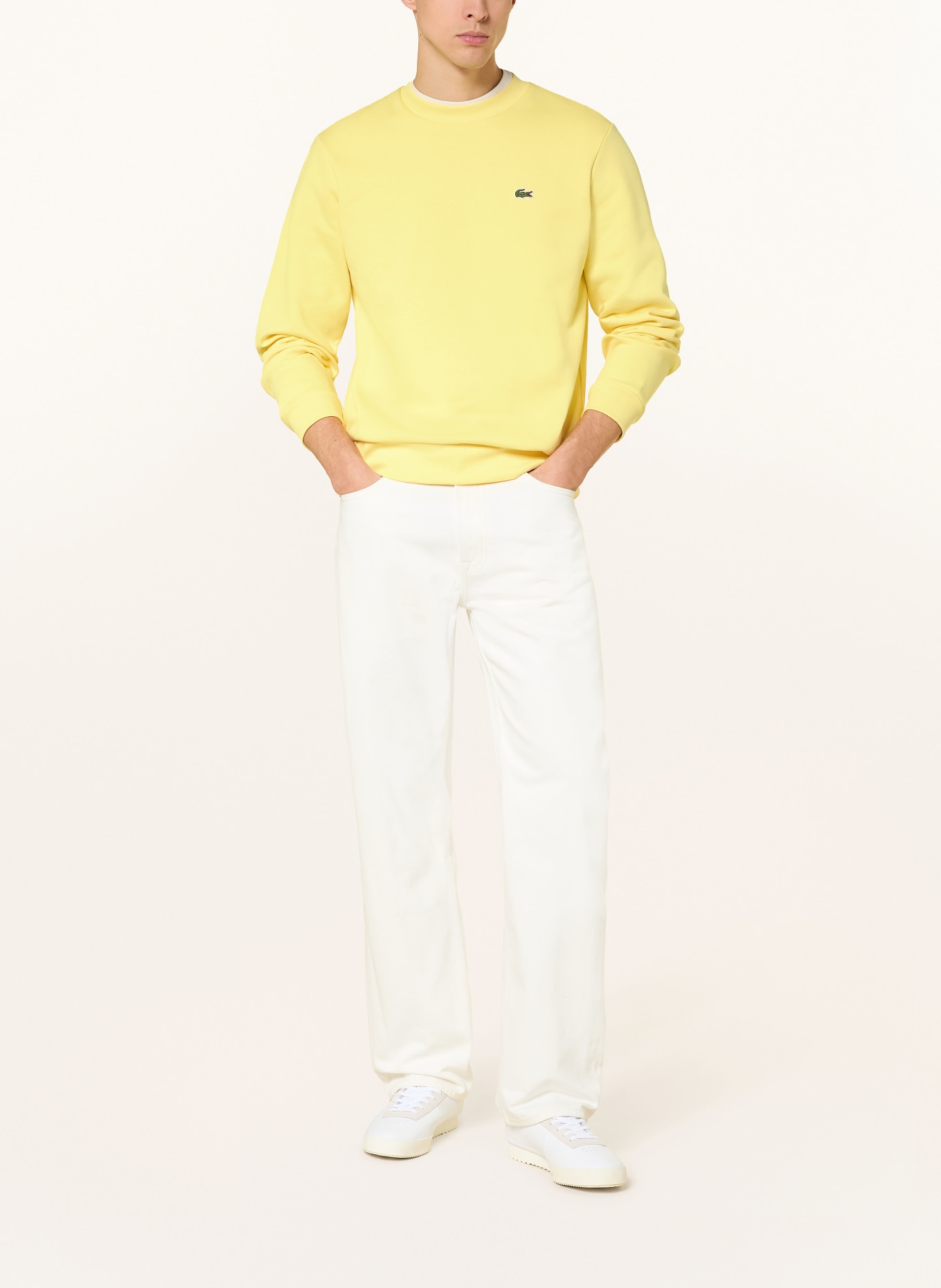 LACOSTE Sweatshirt: GELB