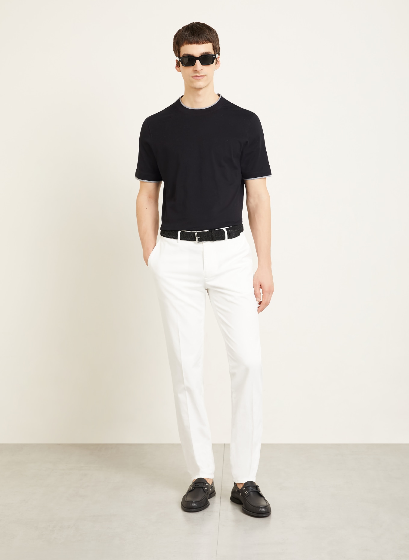 BRUNELLO CUCINELLI T-Shirt: SCHWARZ / DUNKELGRAU