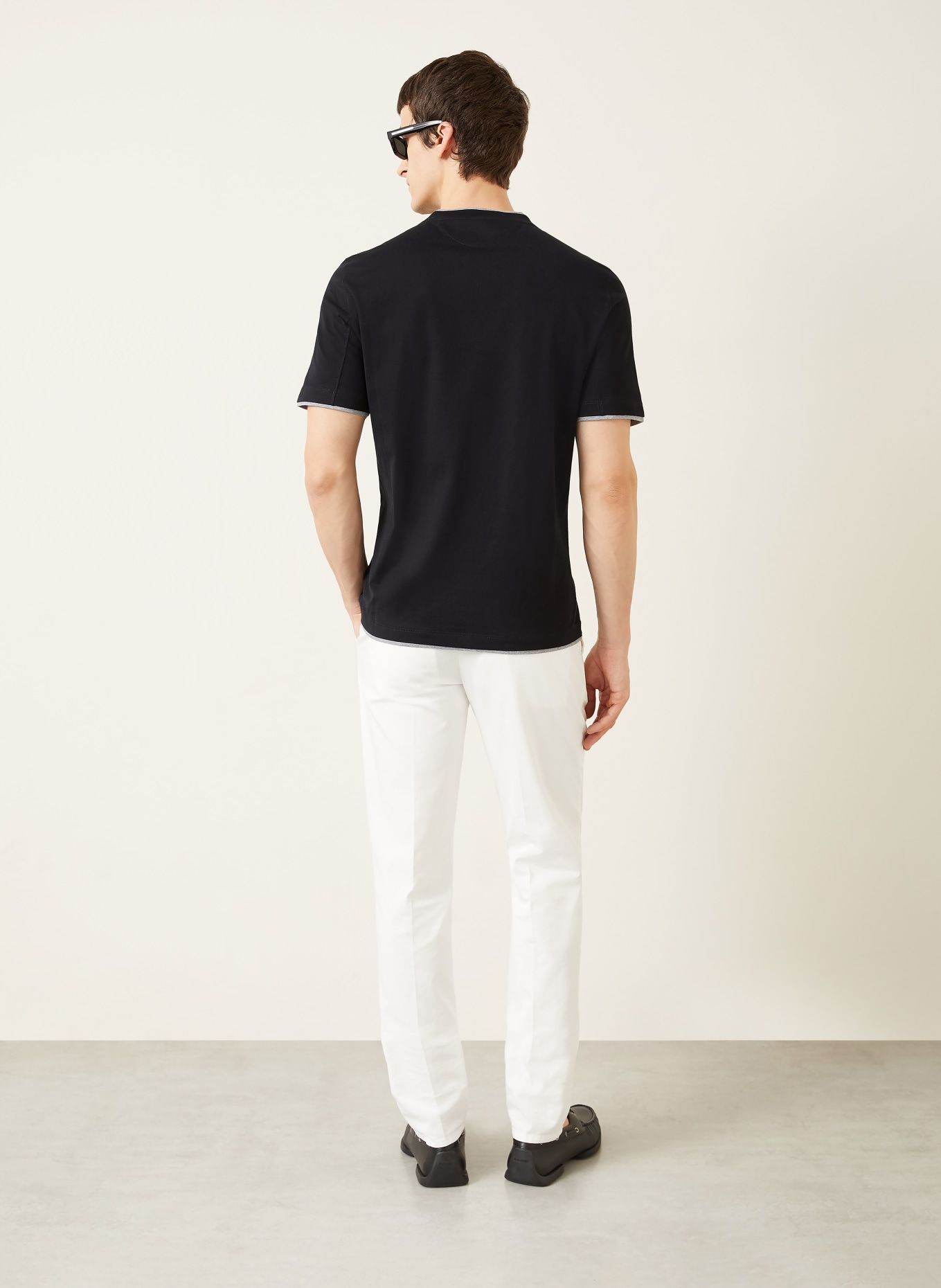 BRUNELLO CUCINELLI T-Shirt: SCHWARZ / DUNKELGRAU