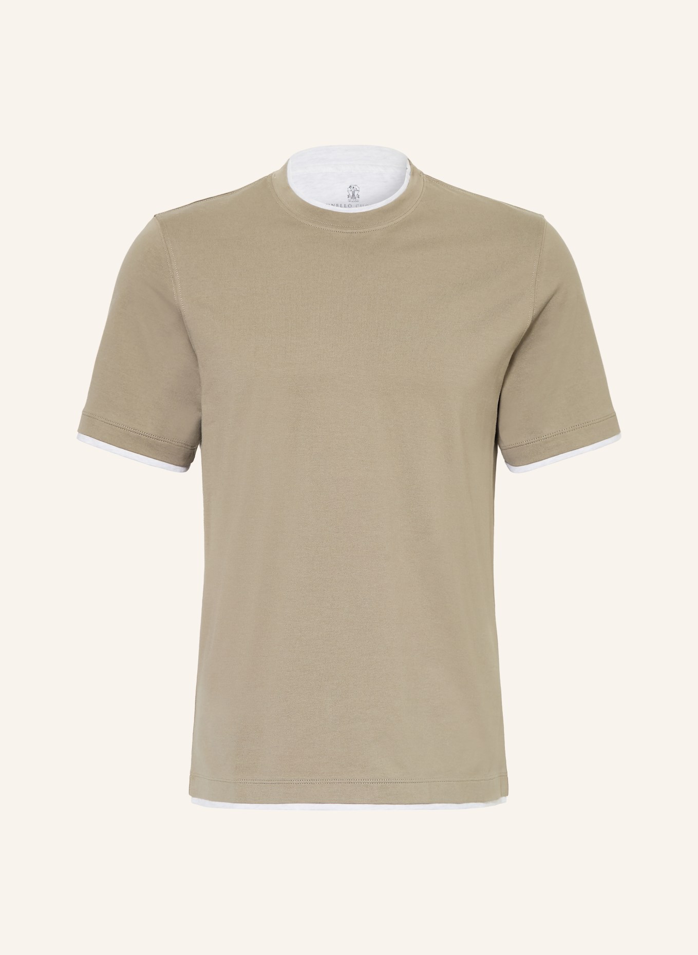 BRUNELLO CUCINELLI T-Shirt: KHAKI