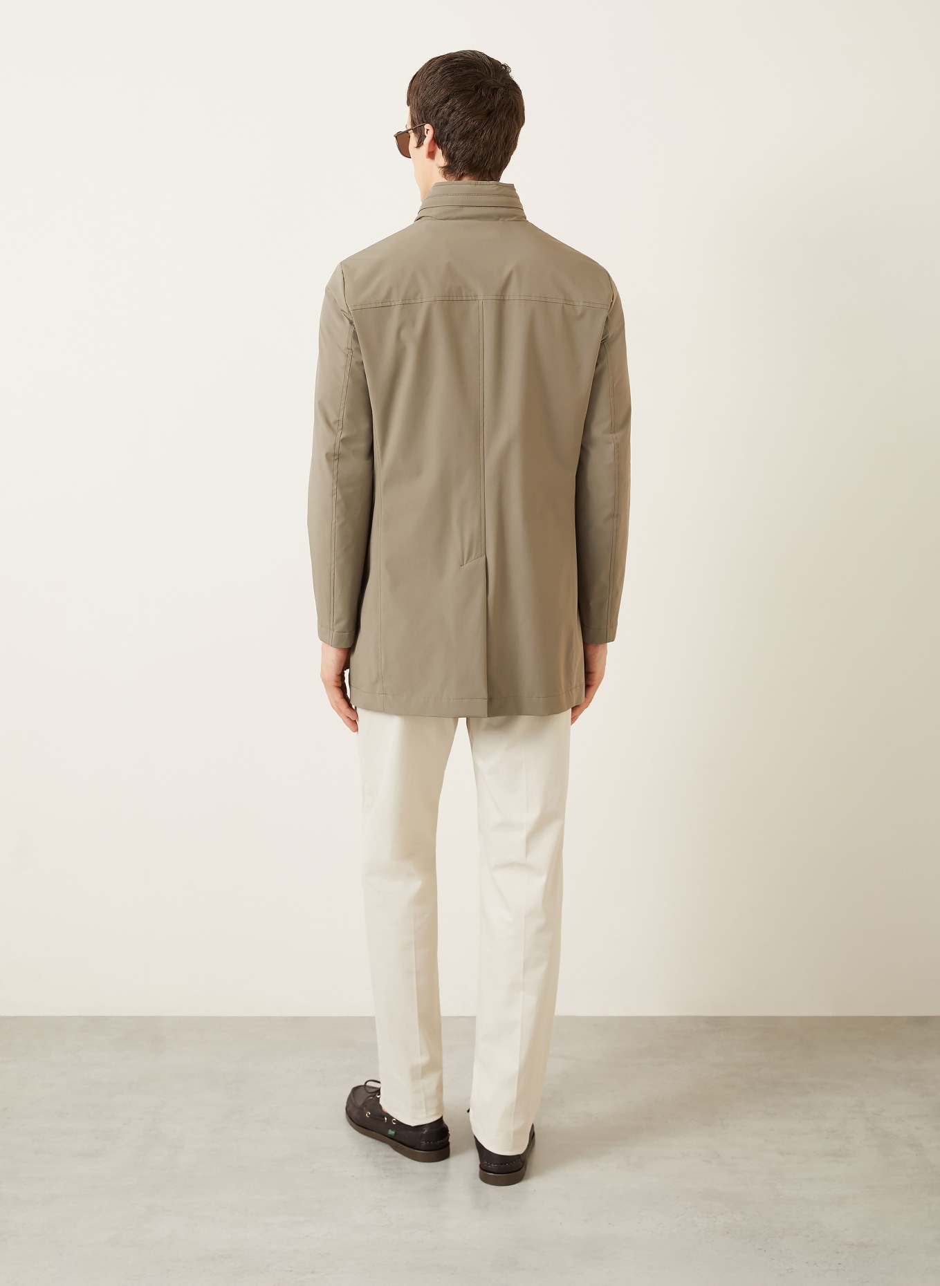 MOORER Coat HEKTOR: TAUPE