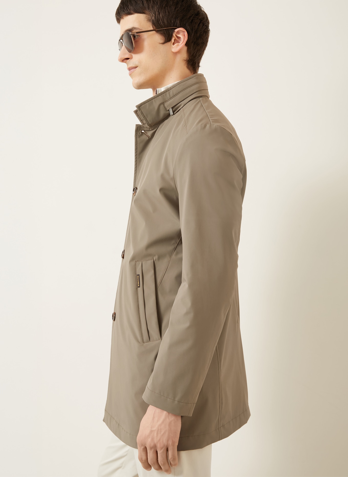 MOORER Coat HEKTOR: TAUPE