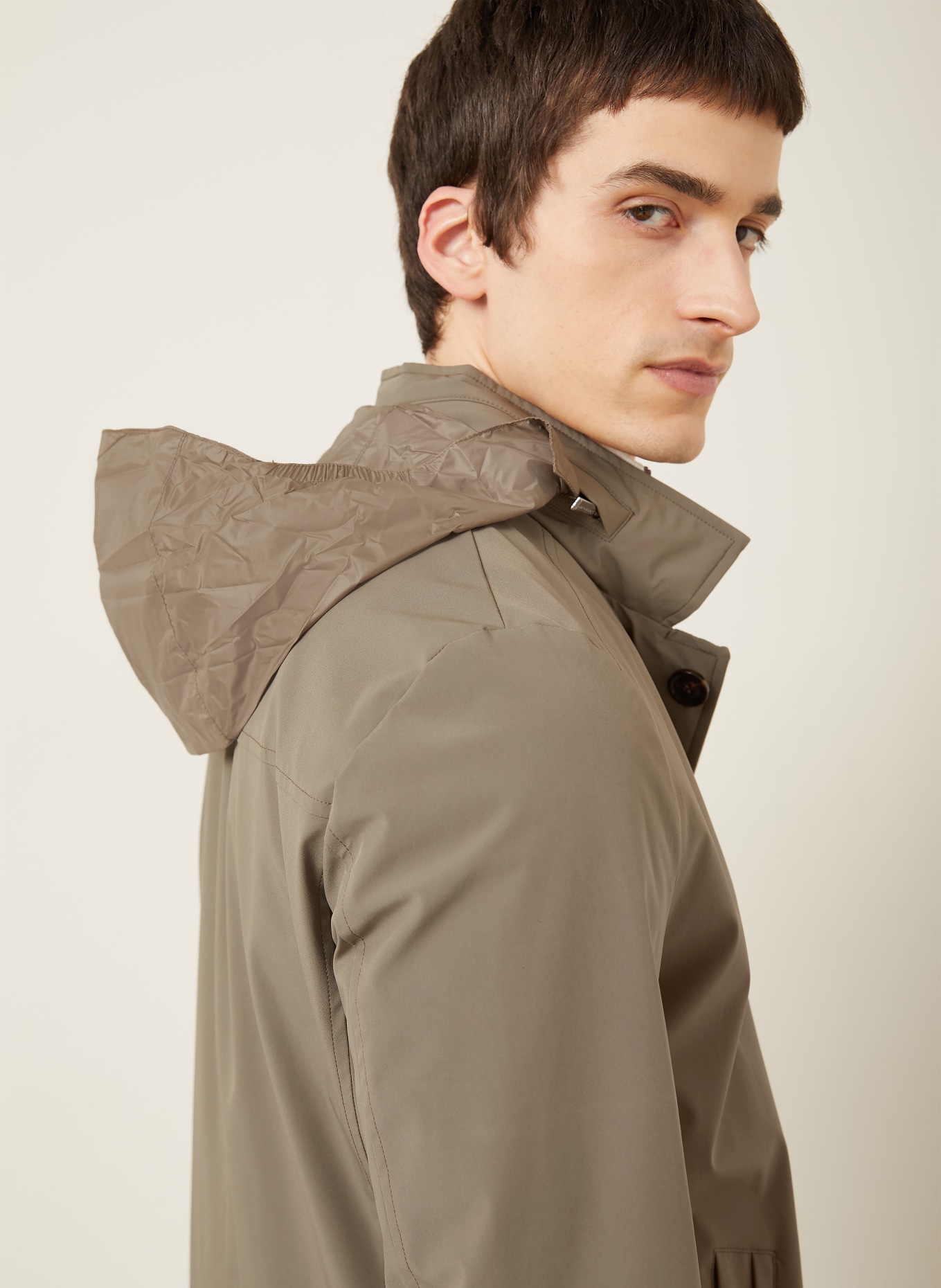 MOORER Coat HEKTOR: TAUPE