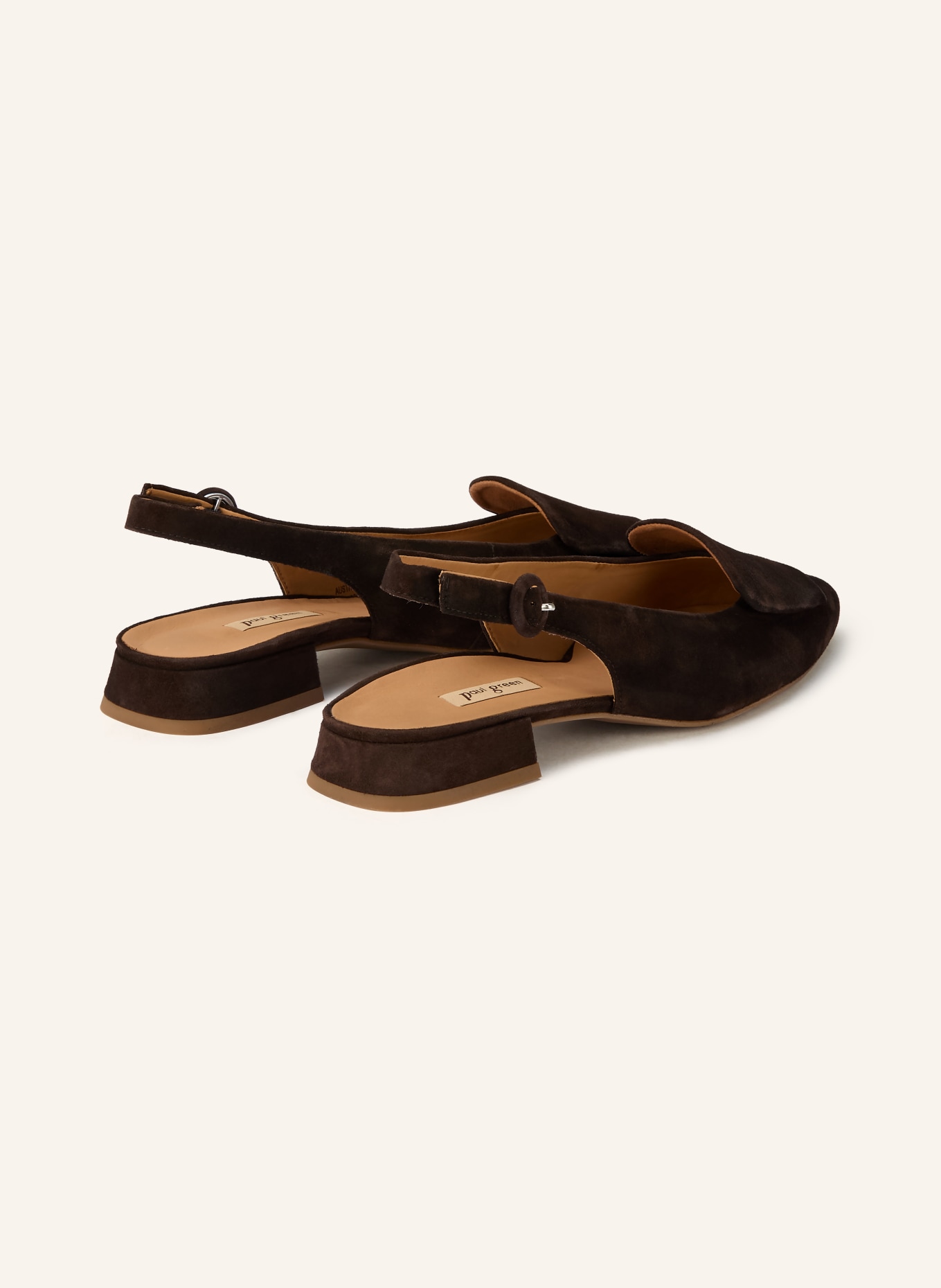 paul green Slingback ballerinas: DARK BROWN