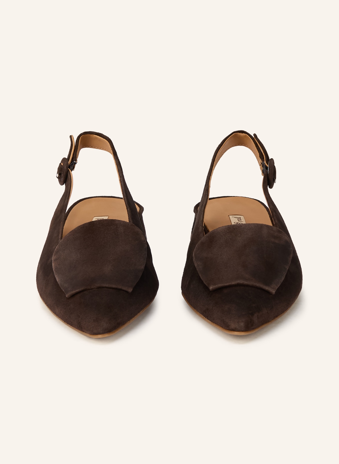 paul green Slingback ballerinas: DARK BROWN