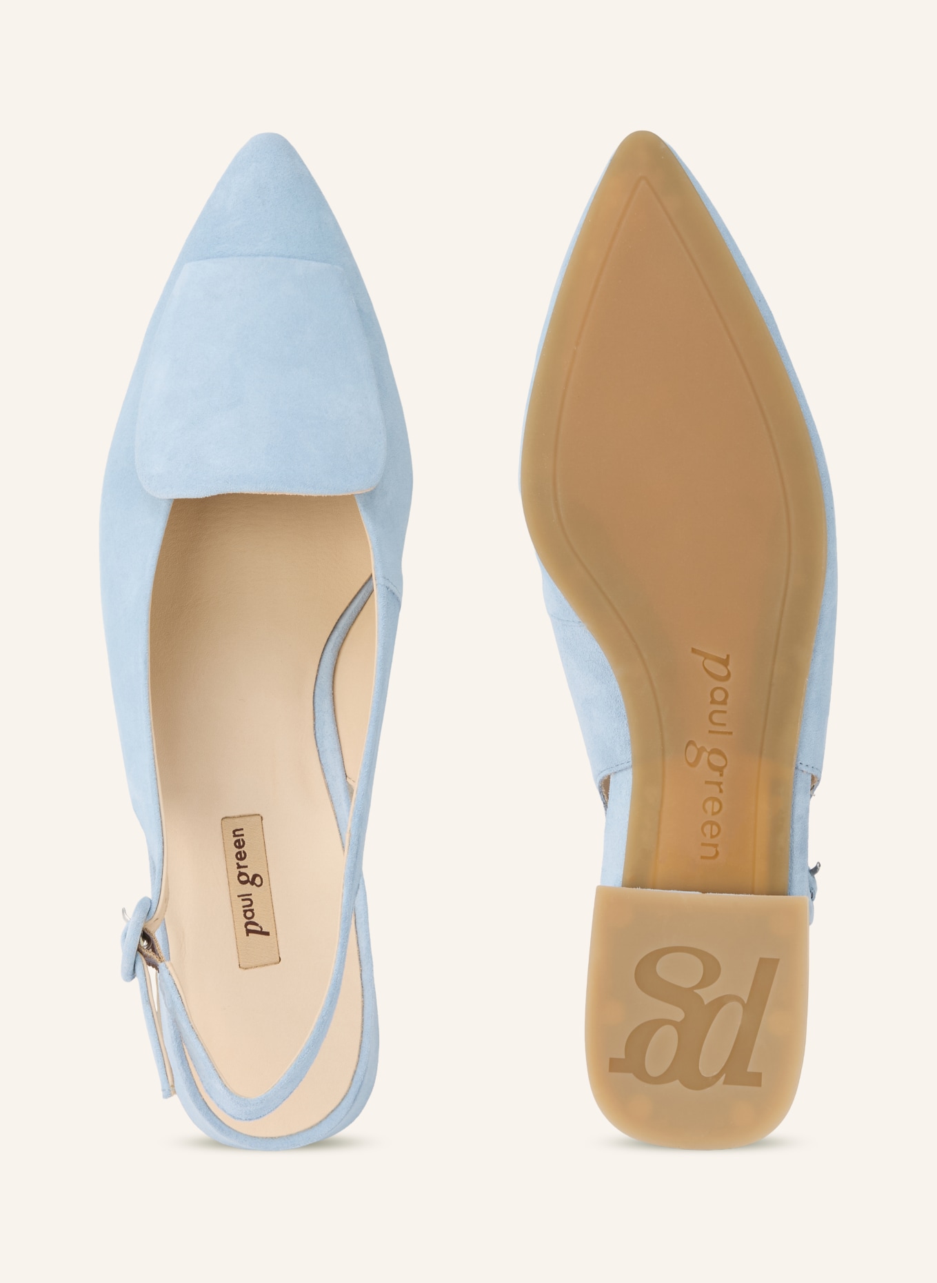 paul green Slingback ballerinas: LIGHT BLUE