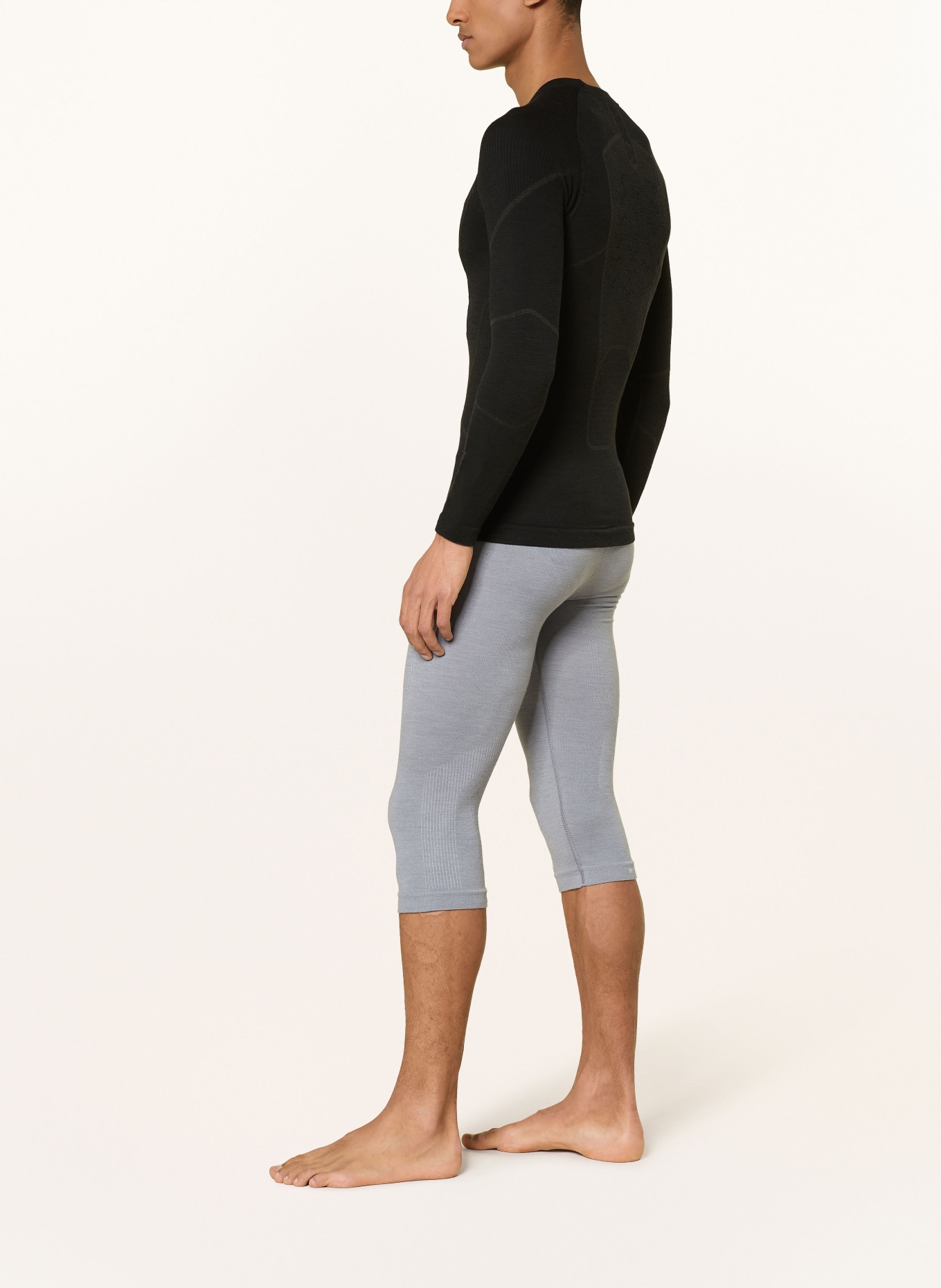 FALKE Funktionswäsche-Hose WOOL-TECH mit verkürzter Beinlänge: GRAU