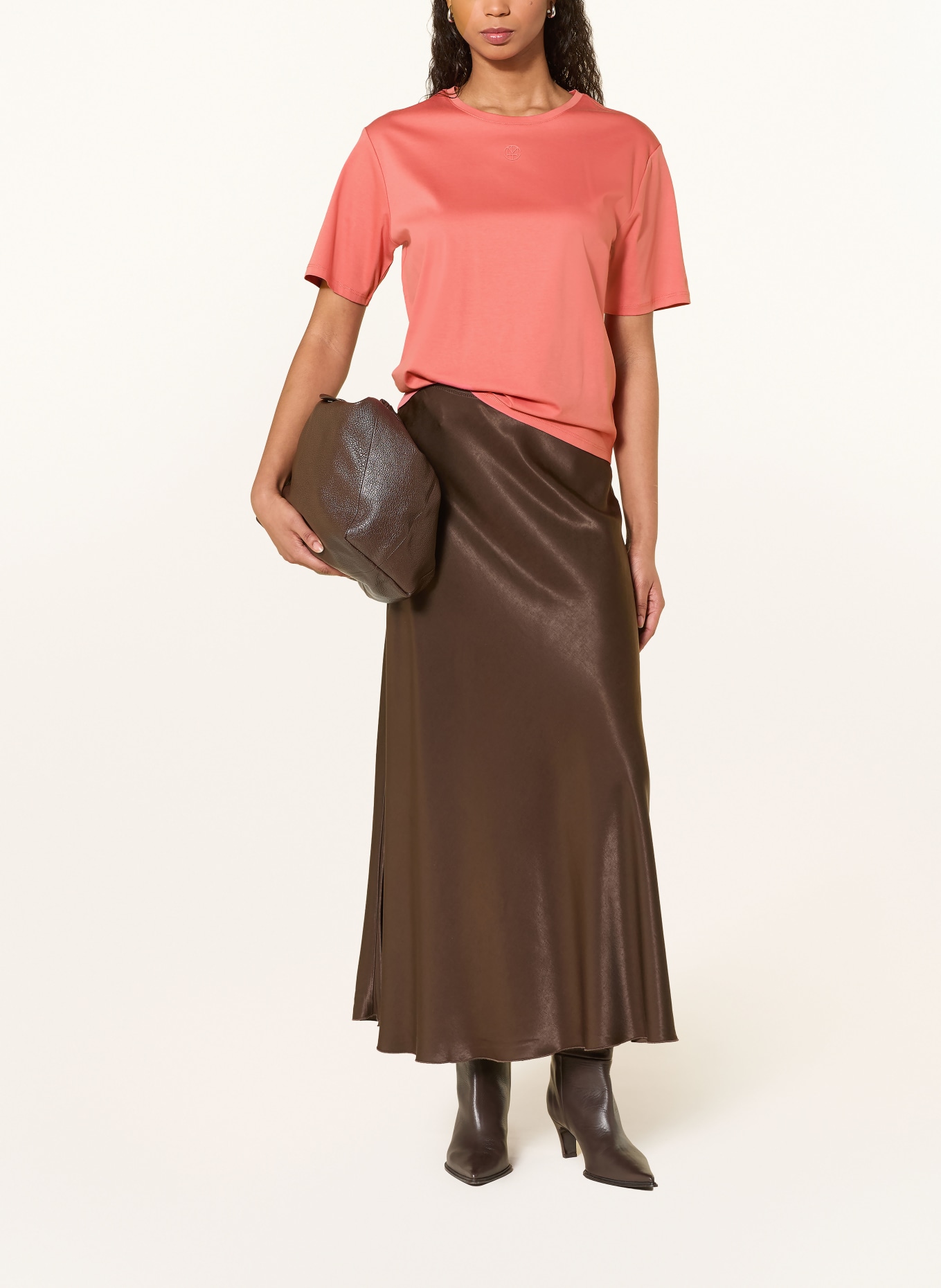 MSCH COPENHAGEN T-shirt MSCHMELEA: JASNOCZERWONY