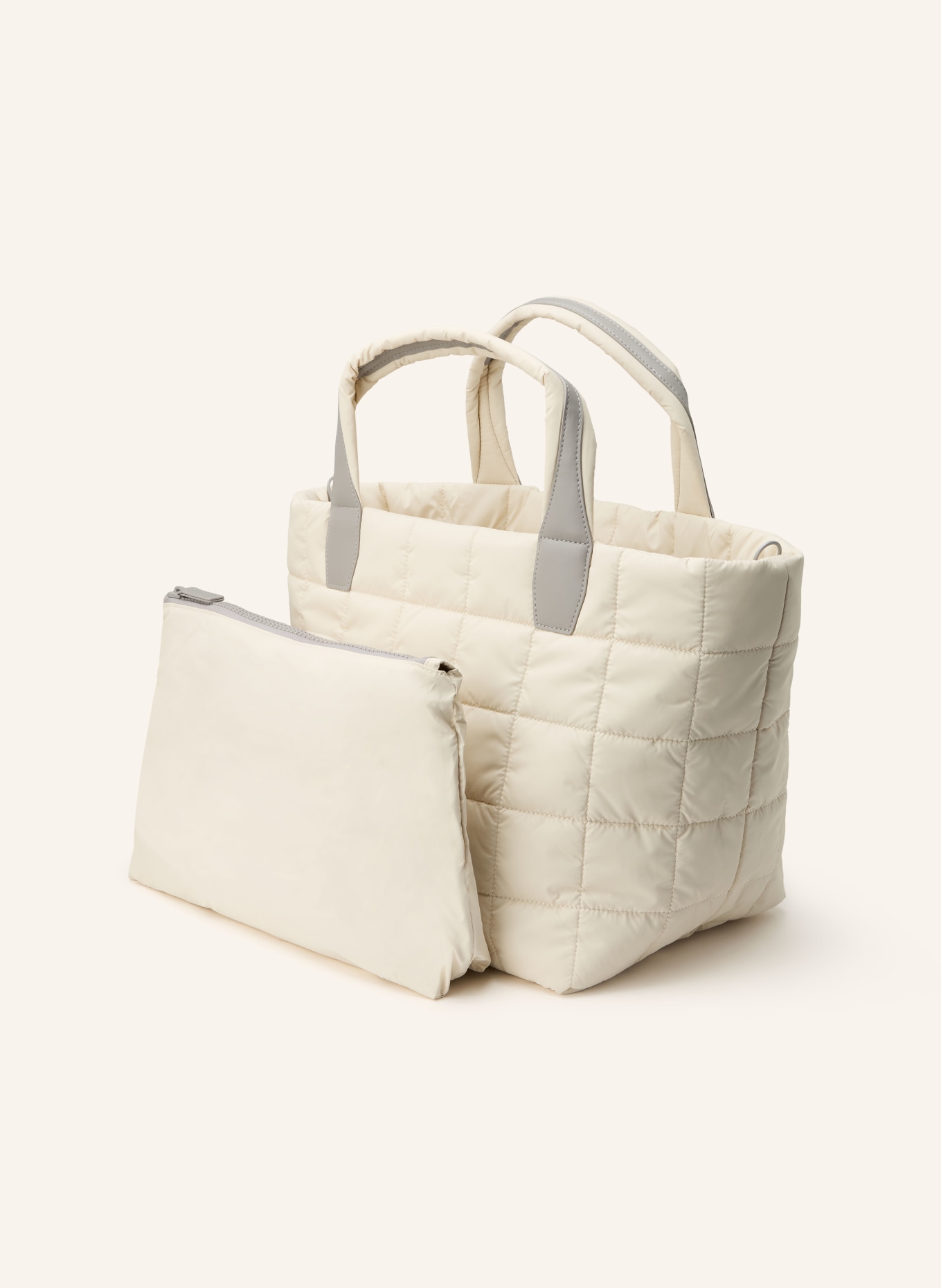 Vee Collective Shopper PORTER TOTE MEDIUM: KRÉMOVÁ / SVĚTLE ŠEDÁ