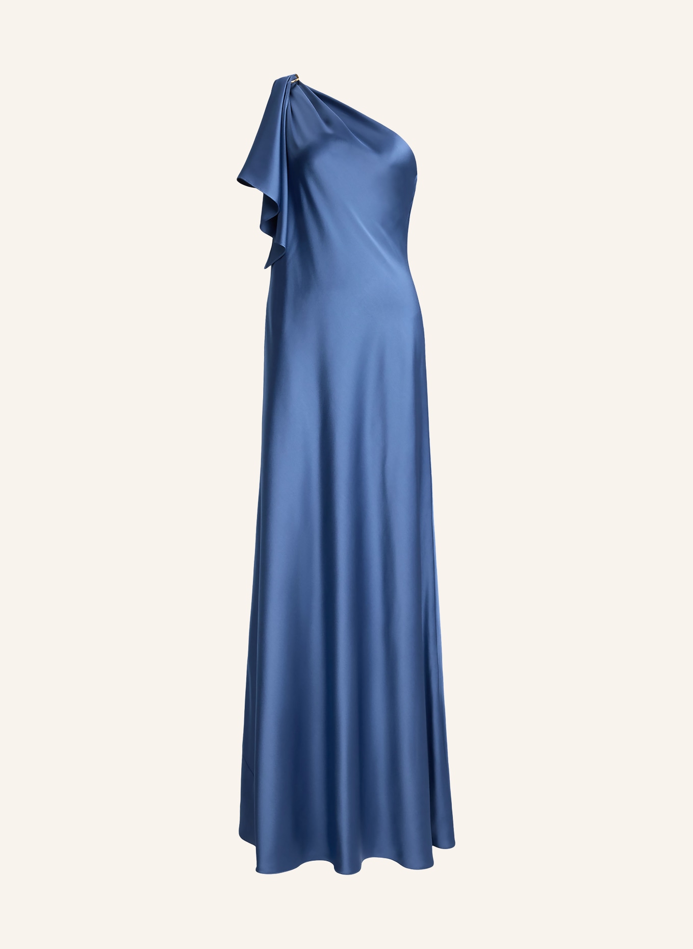 LAUREN RALPH LAUREN One-shoulder dress ELZIRA made of satin: BLUE