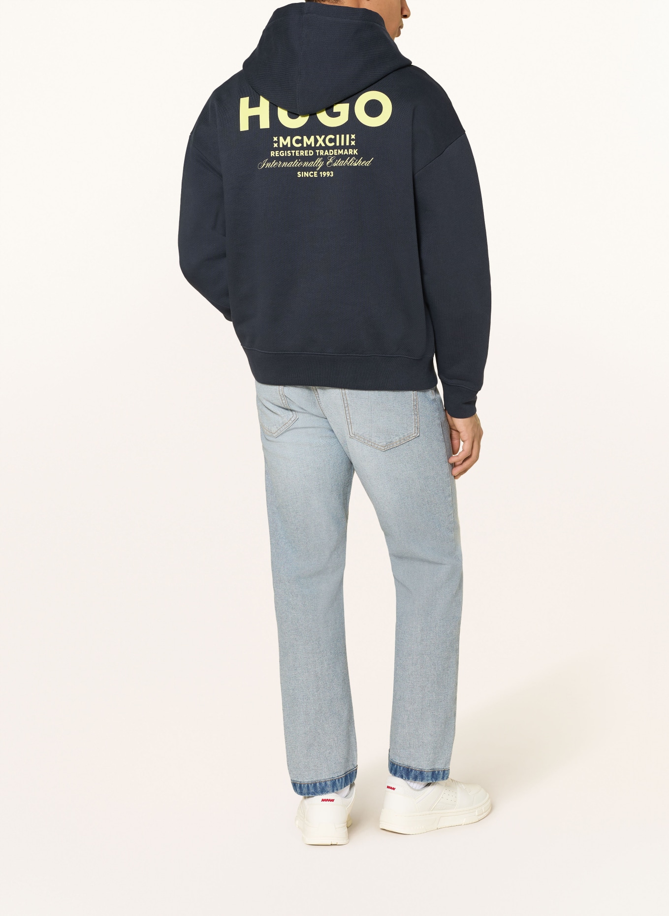 HUGO Hoodie NAZARDO: DARK BLUE