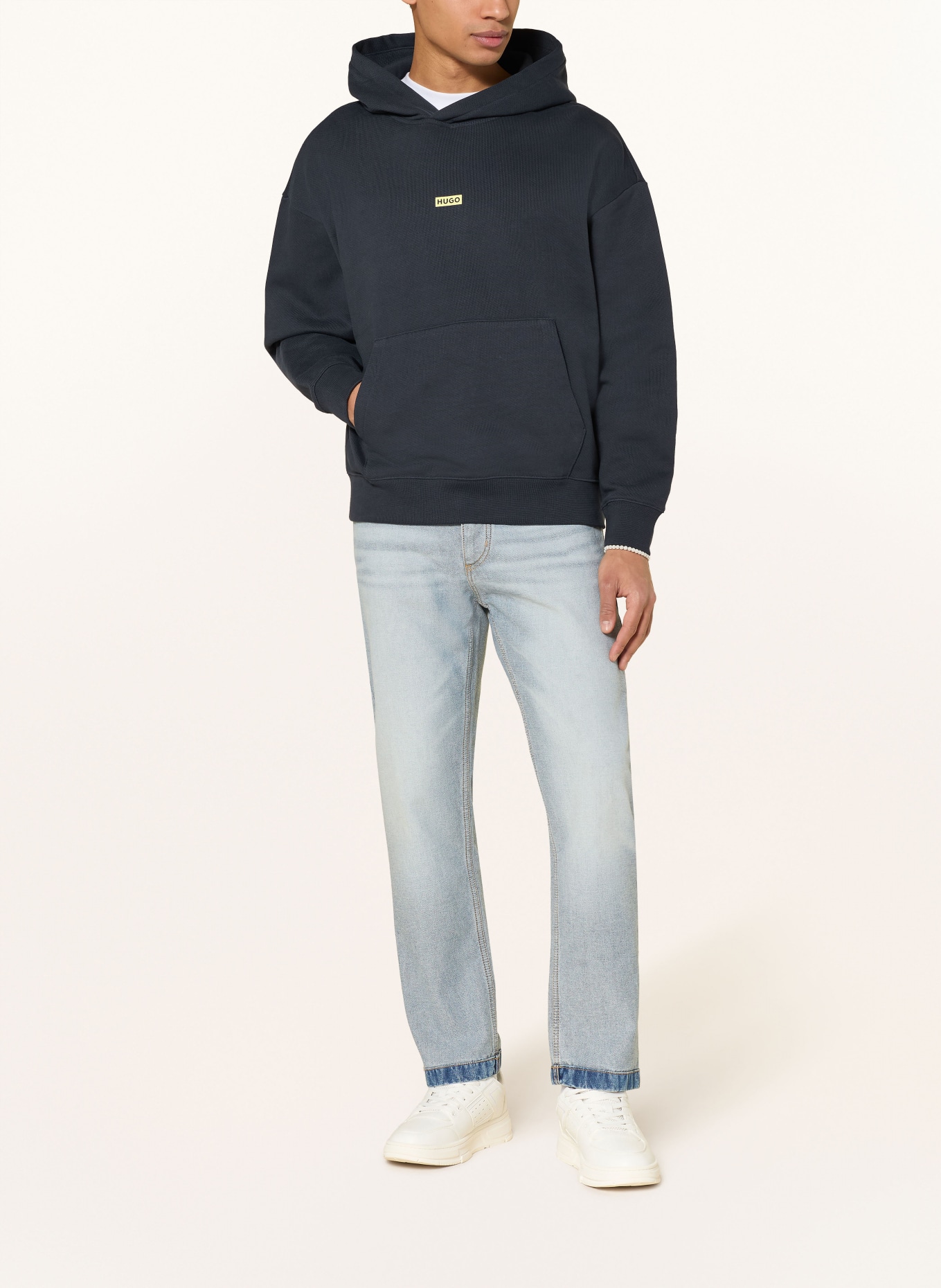 HUGO Hoodie NAZARDO: DARK BLUE