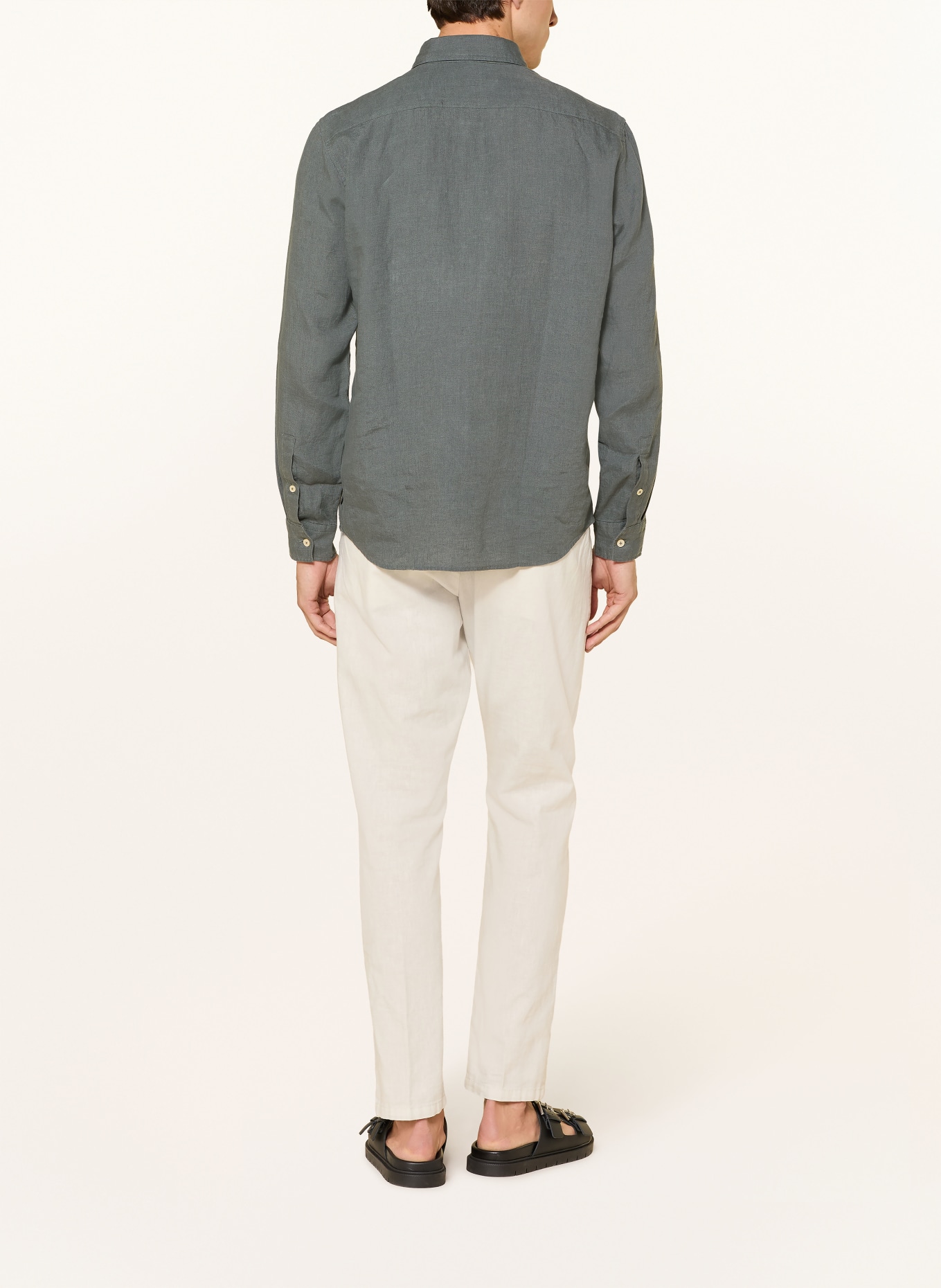 Marc O'Polo Leinenhemd Regular Fit: DUNKELGRAU