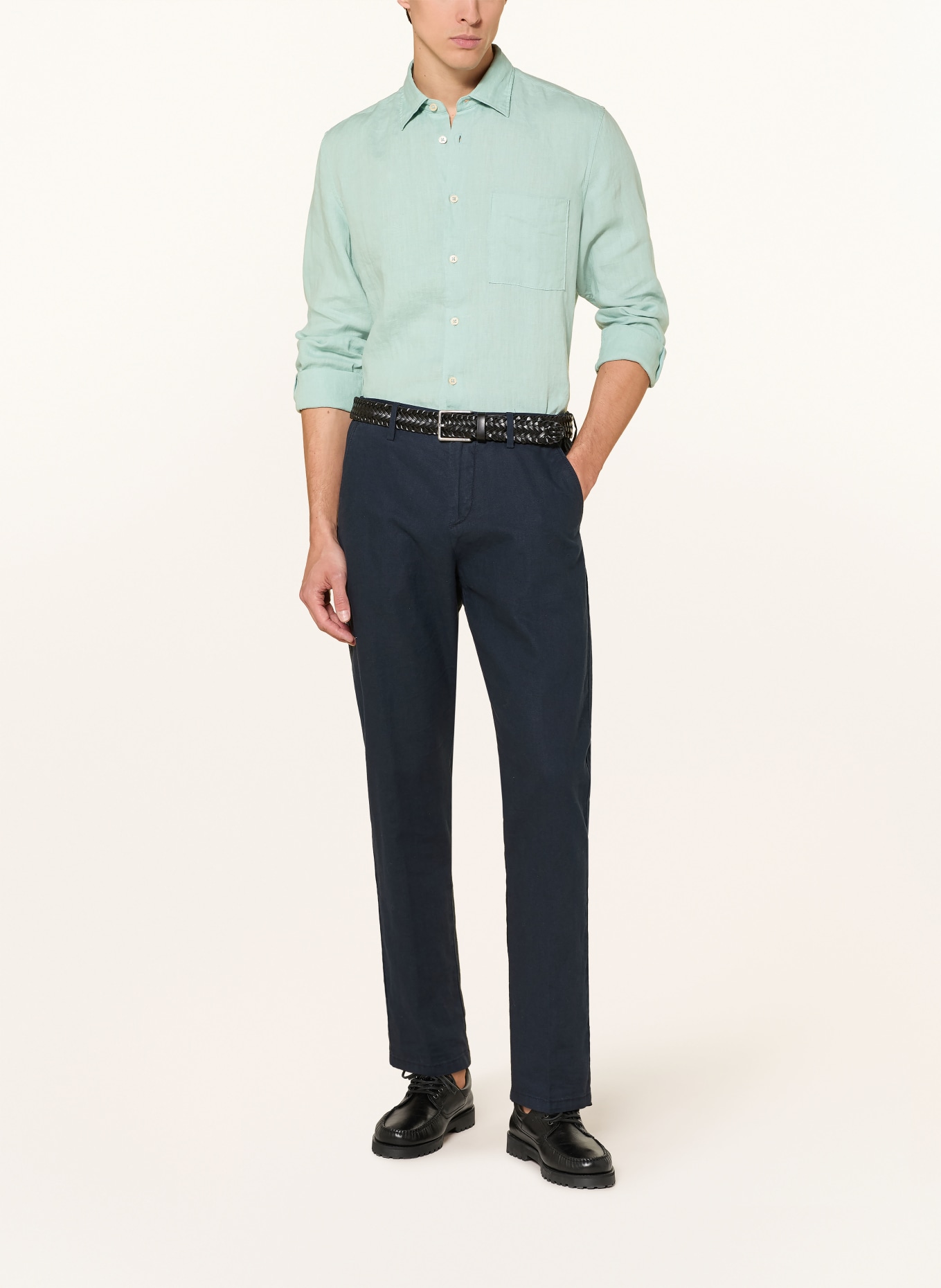 Marc O'Polo Koszula z lnu regular fit: MIĘTOWY