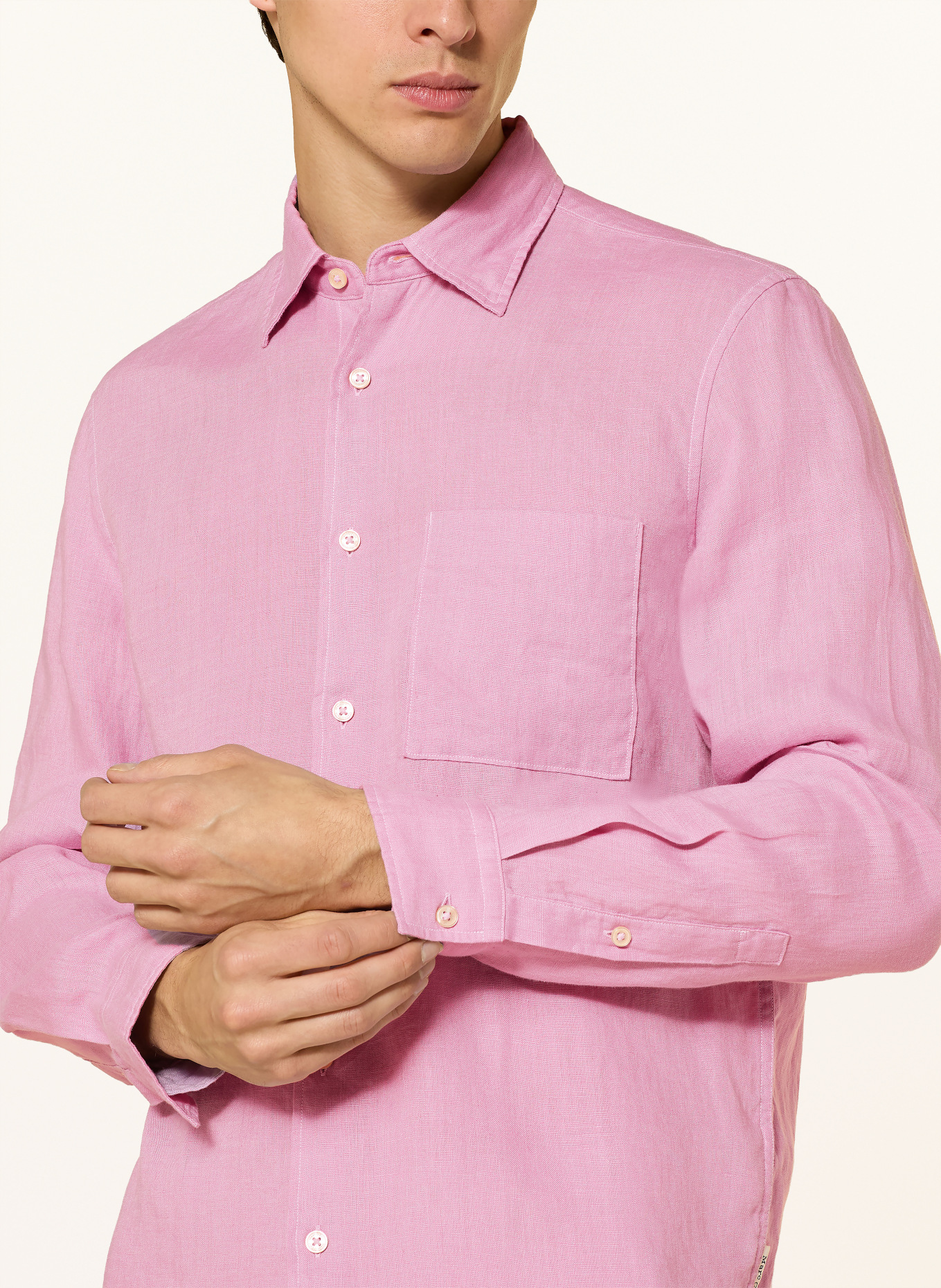 Marc O'Polo Leinenhemd Regular Fit: LILA