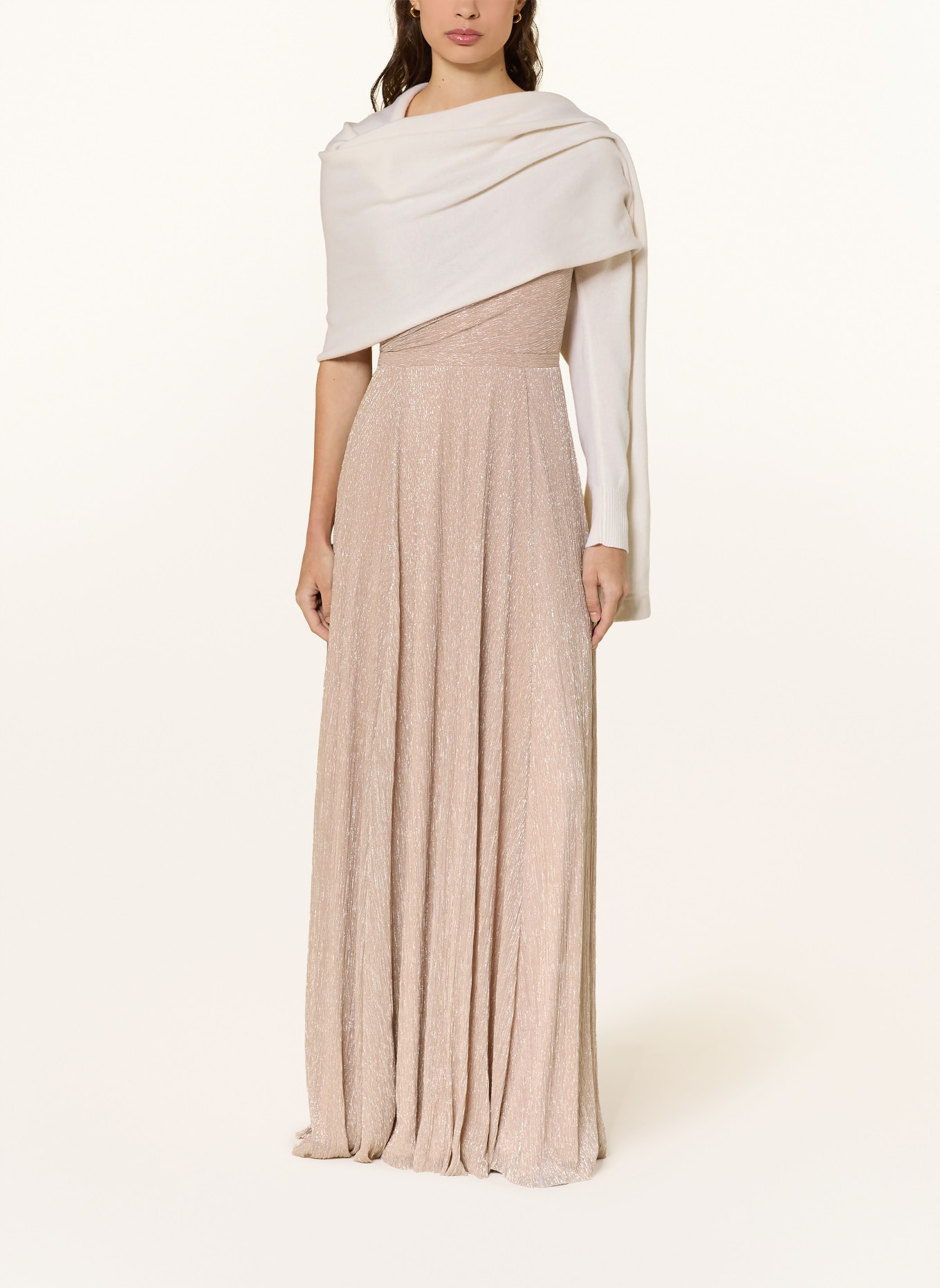 TALBOT RUNHOF cashmere stole: ECRU