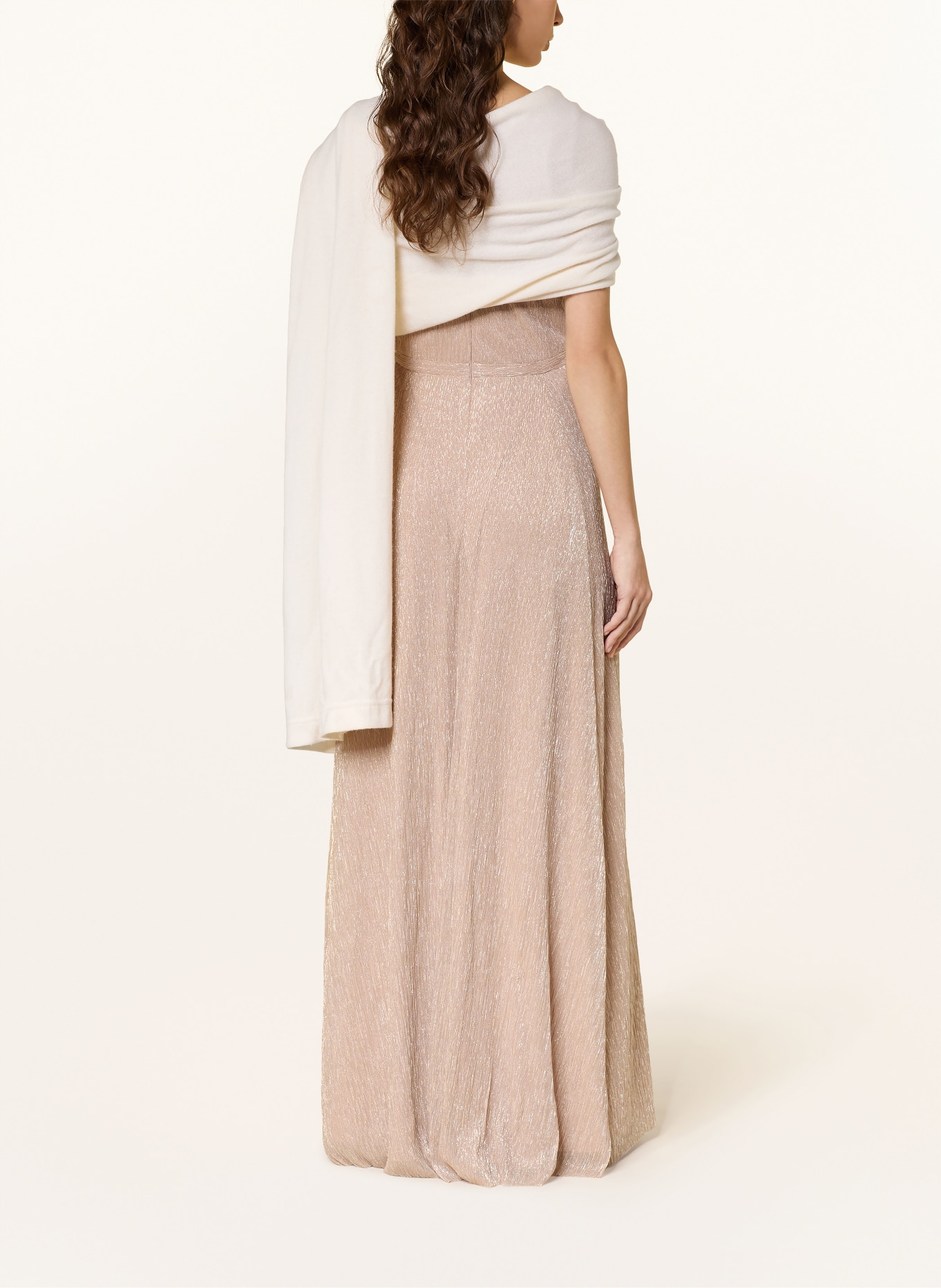 TALBOT RUNHOF cashmere stole: ECRU