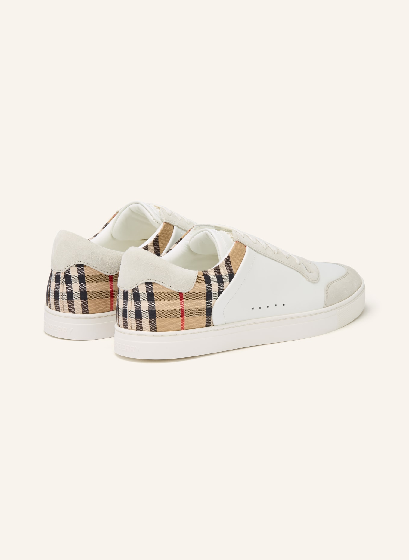 BURBERRY Sneaker STEVIE: WEISS / BEIGE / CREME