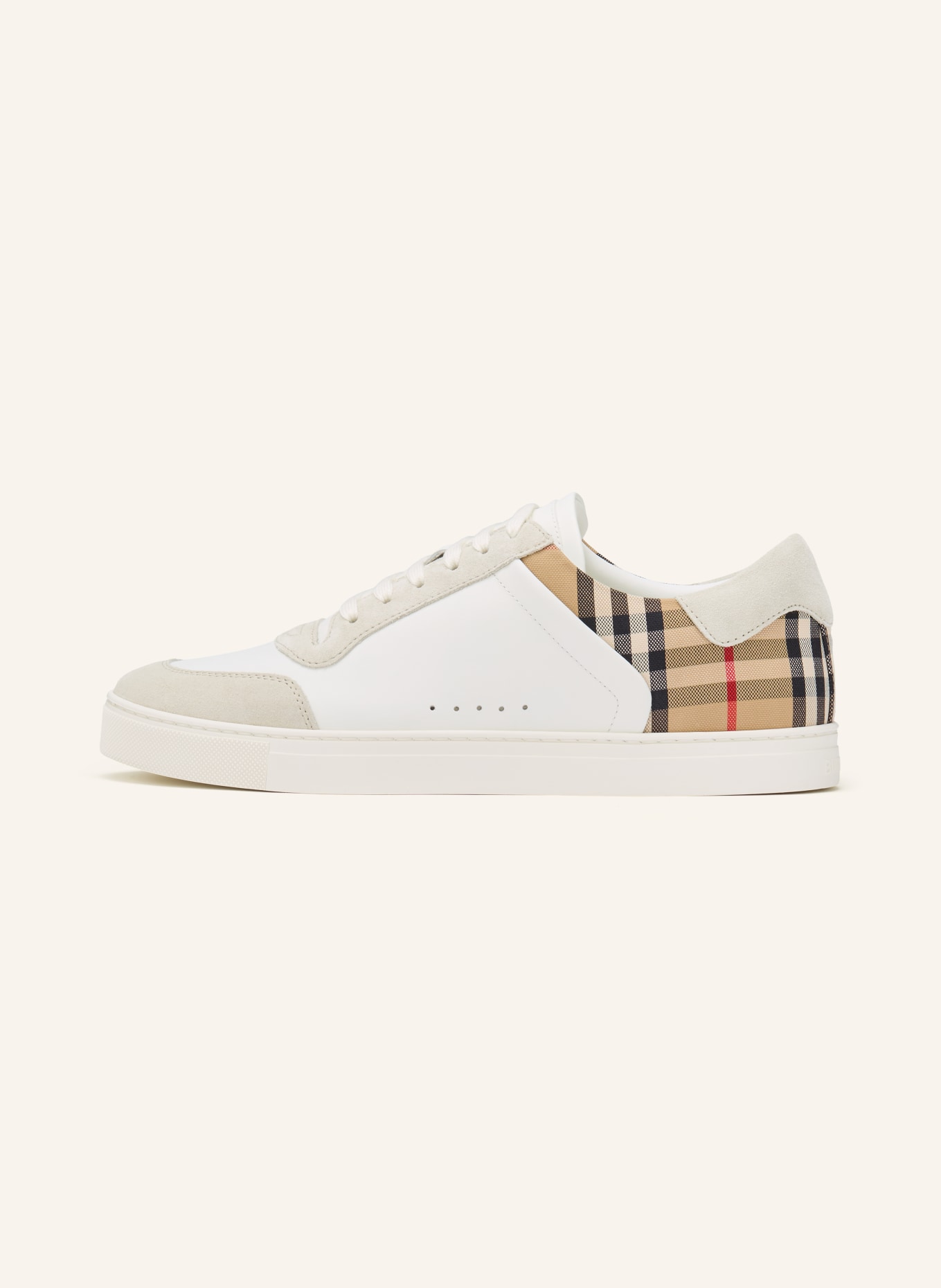 BURBERRY Sneaker STEVIE: WEISS / BEIGE / CREME
