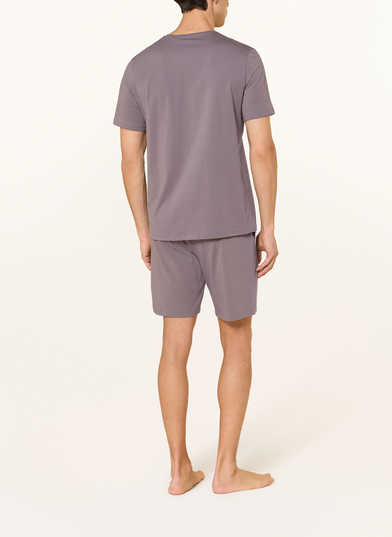 BOSS Koszulka od piżamy MIX&MATCH: SZAROBRĄZOWY