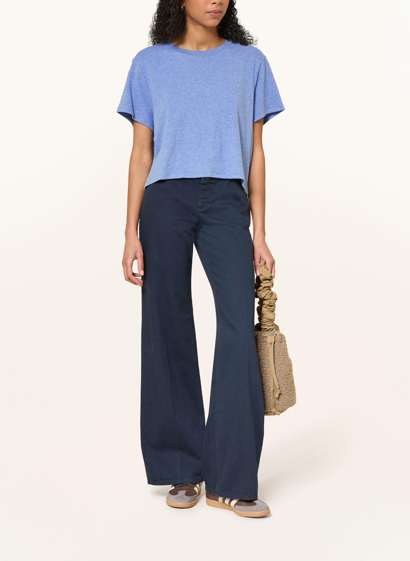 American Vintage Tričko YPAWOOD: TMAVĚ MODRÁ