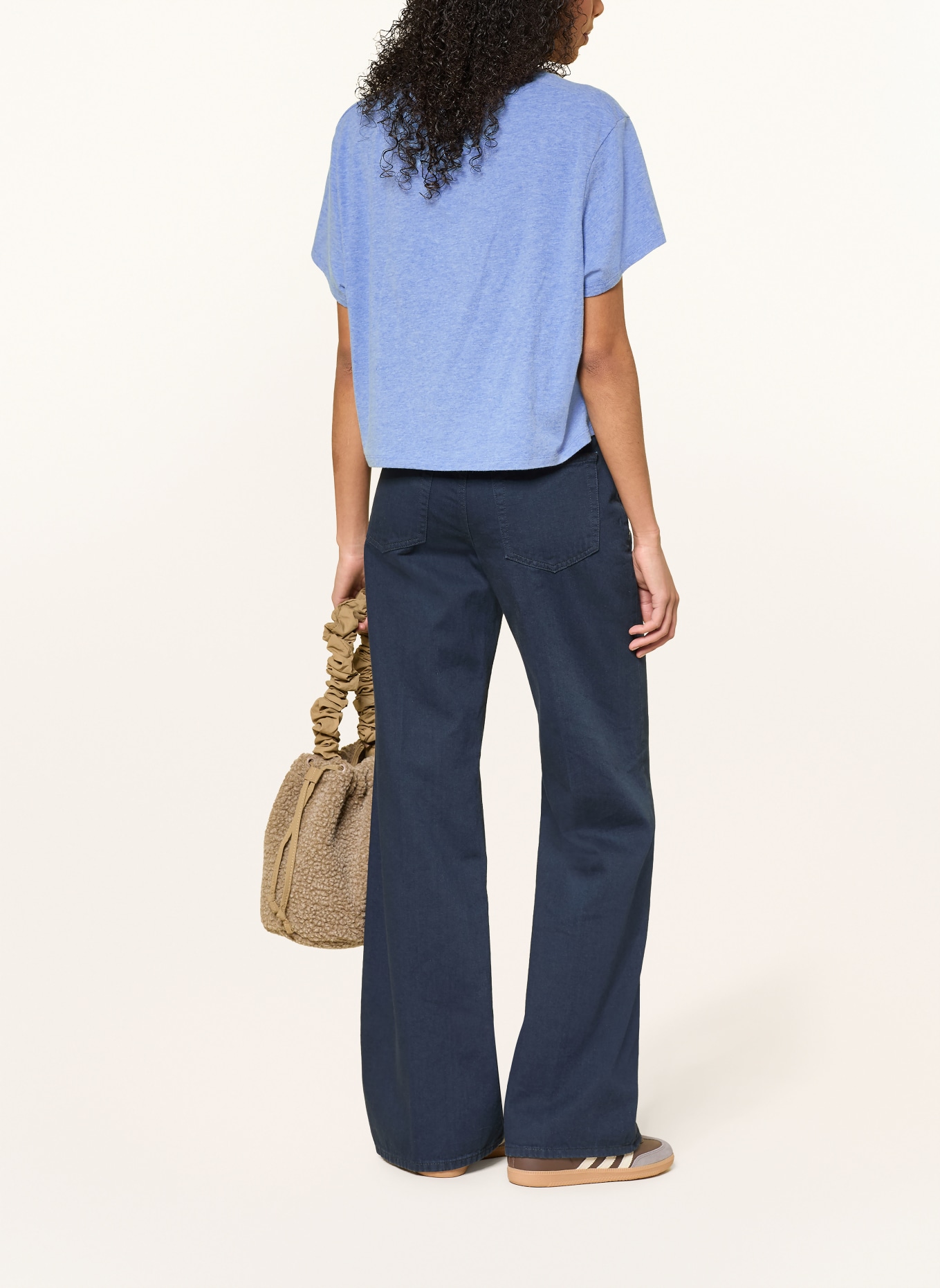 American Vintage Tričko YPAWOOD: TMAVĚ MODRÁ