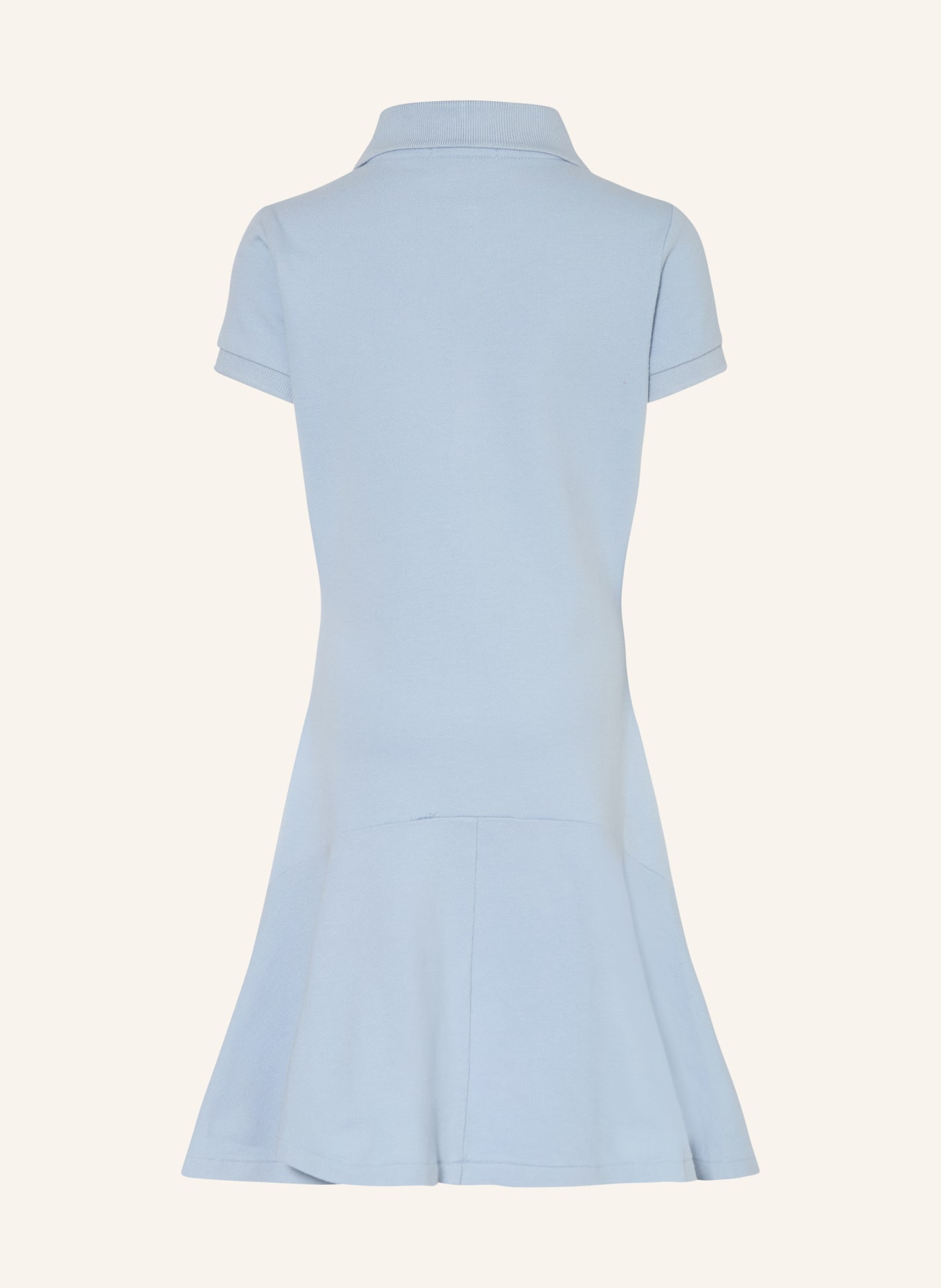 POLO RALPH LAUREN Piqué-Polokleid: HELLBLAU