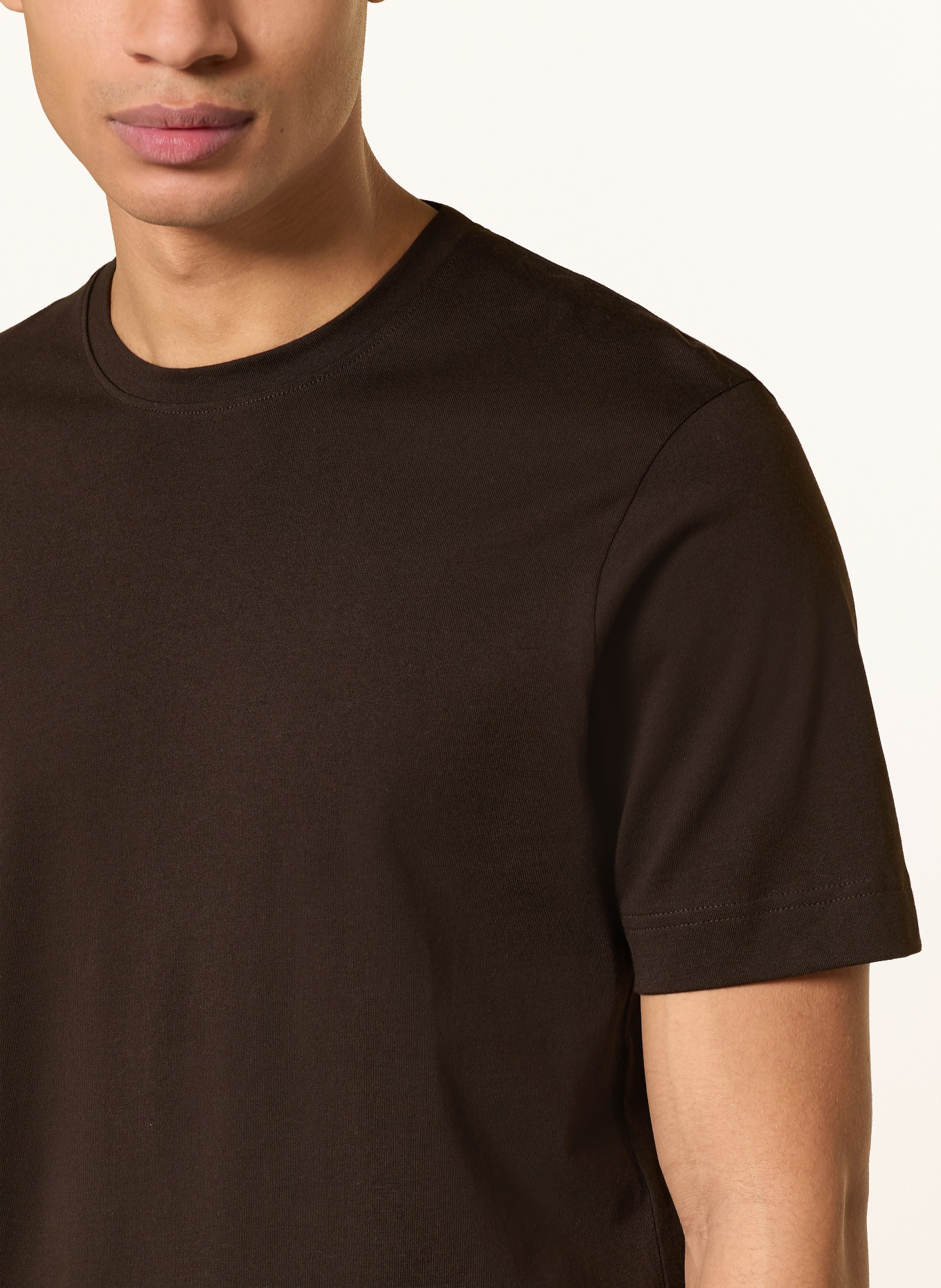 DRYKORN T-shirt RAPHAEL: CIEMNOBRĄZOWY