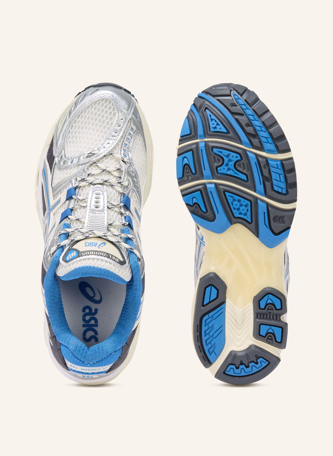 ASICS Sneakersy GEL-NIMBUS 10.1: SZARY / KREMOWY / NIEBIESKI