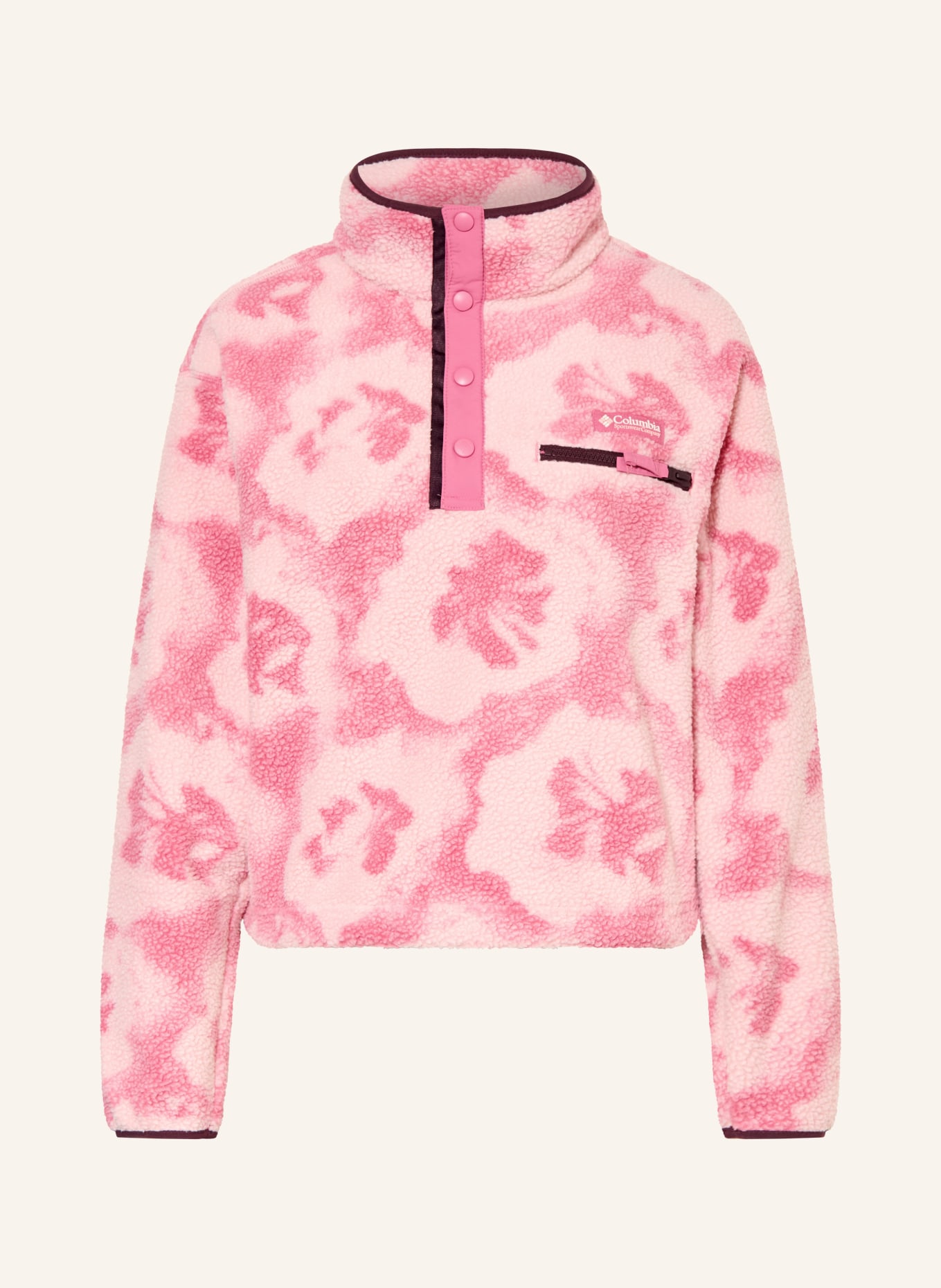 Columbia Fleece-Troyer HELVETIA™ II: ROSA / HELLROSA / DUNKELLILA