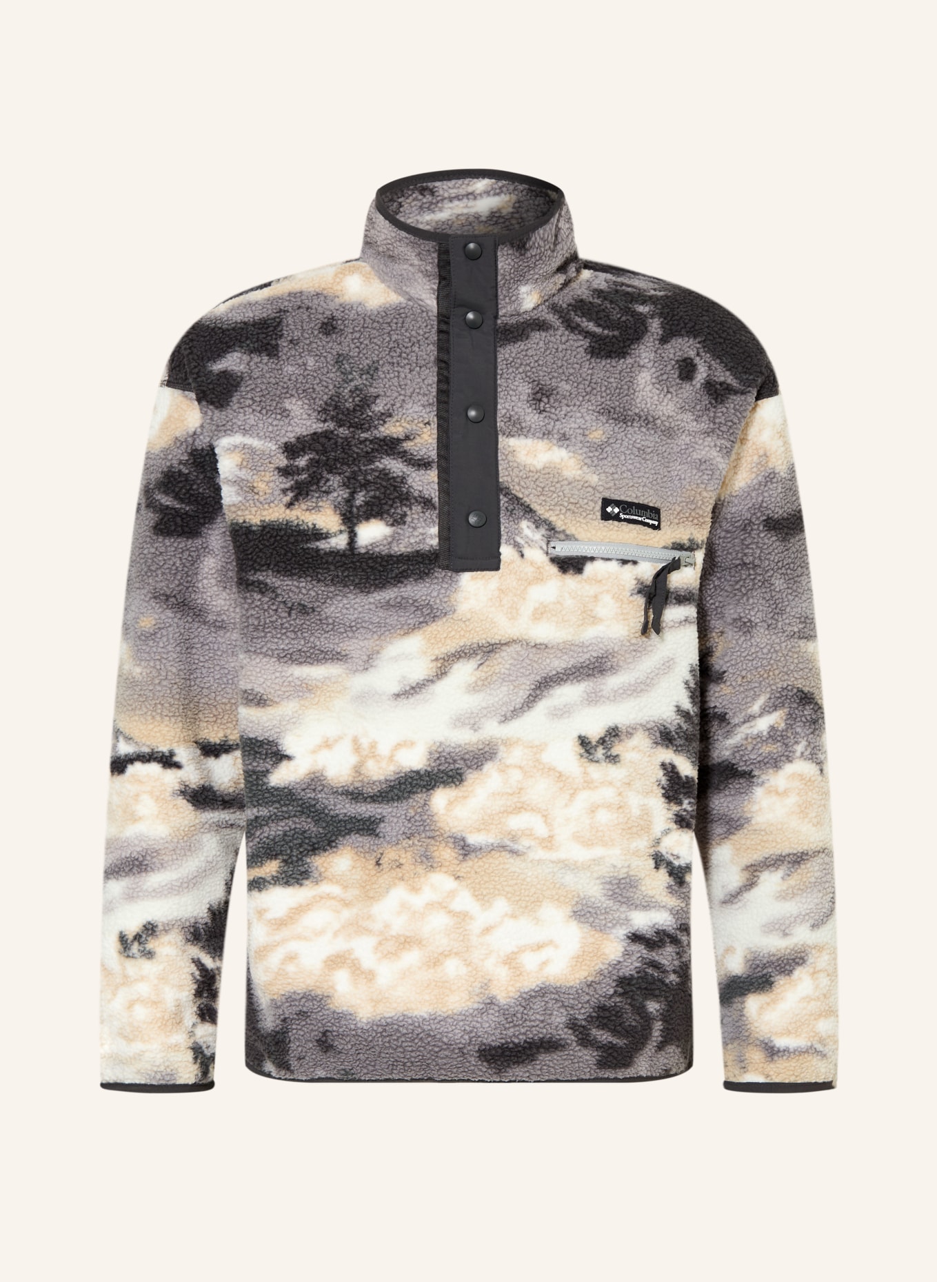 Columbia Pull polaire HELVETIA™ II: GRIS FONCÉ / BEIGE / CRÈME