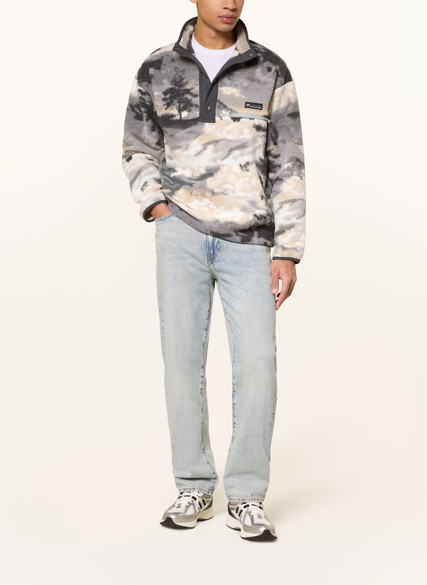 Columbia Pull polaire HELVETIA™ II: GRIS FONCÉ / BEIGE / CRÈME