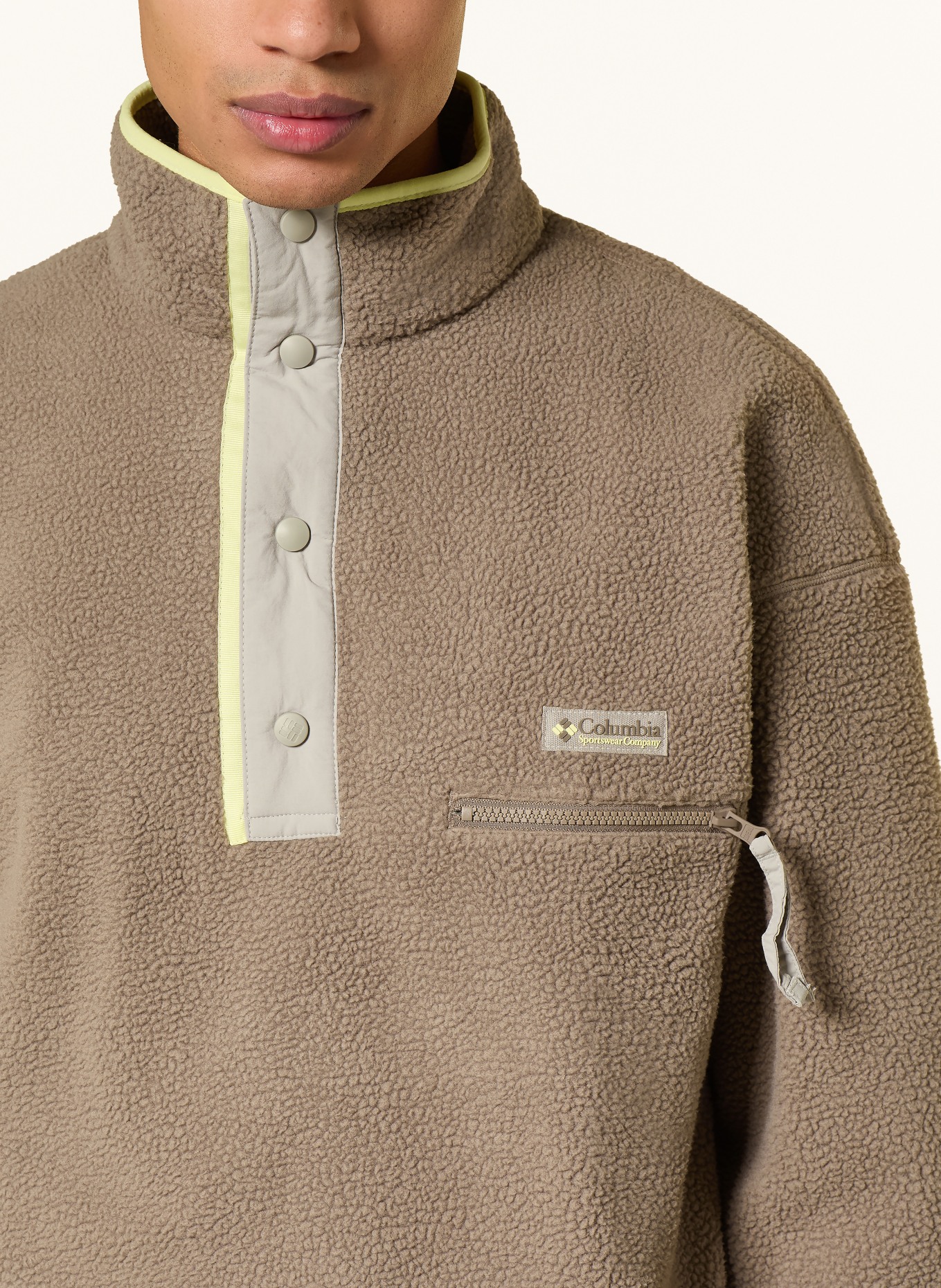 Columbia Pull polaire HELVETIA™ II: TAUPE / GRIS CLAIR / JAUNE CLAIR