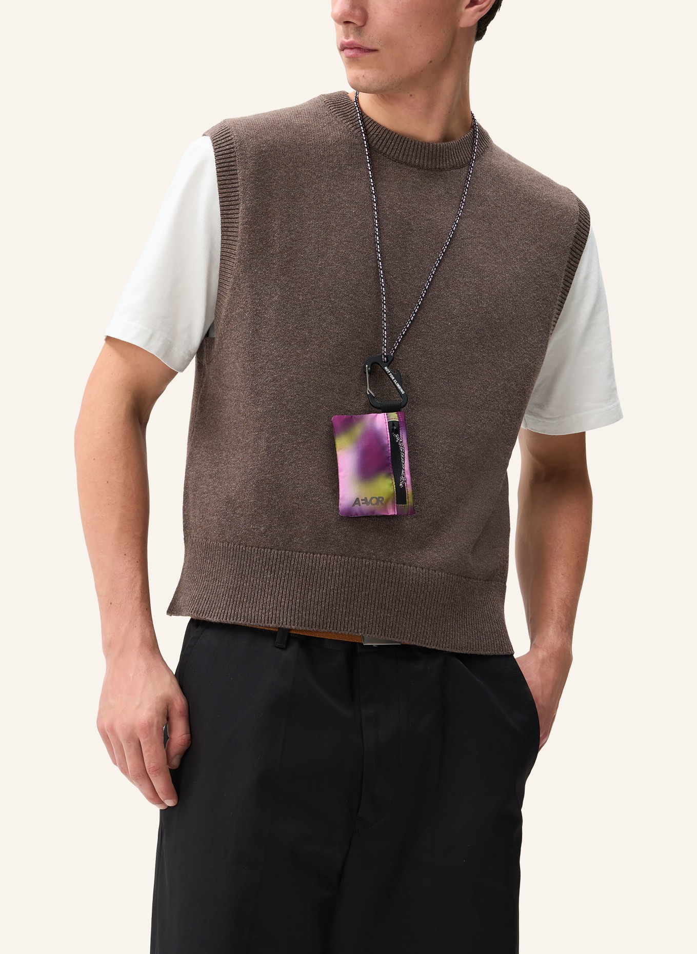 AEVOR Peněženka na mince: RŮŽOVÁ / NEONOVĚ ZELENÁ