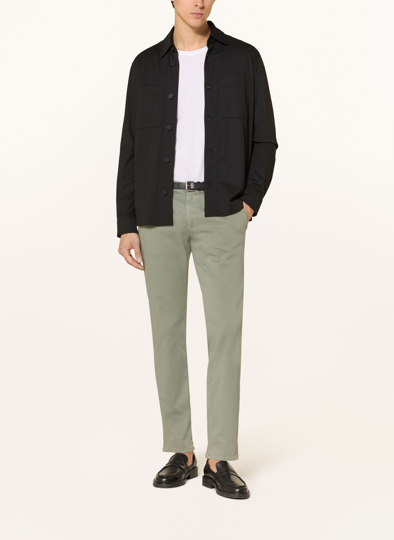ALBERTO Pantalon chino ROB coupe slim: OLIVE