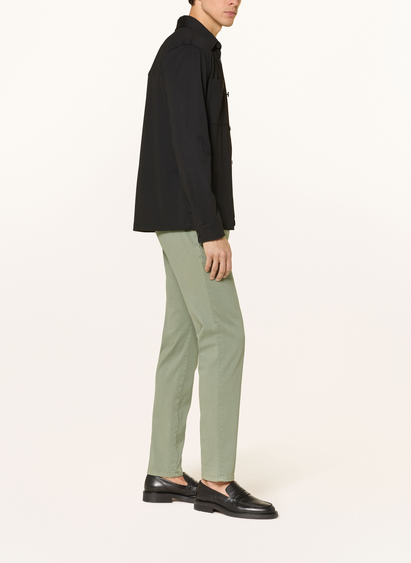 ALBERTO Pantalon chino ROB coupe slim: OLIVE