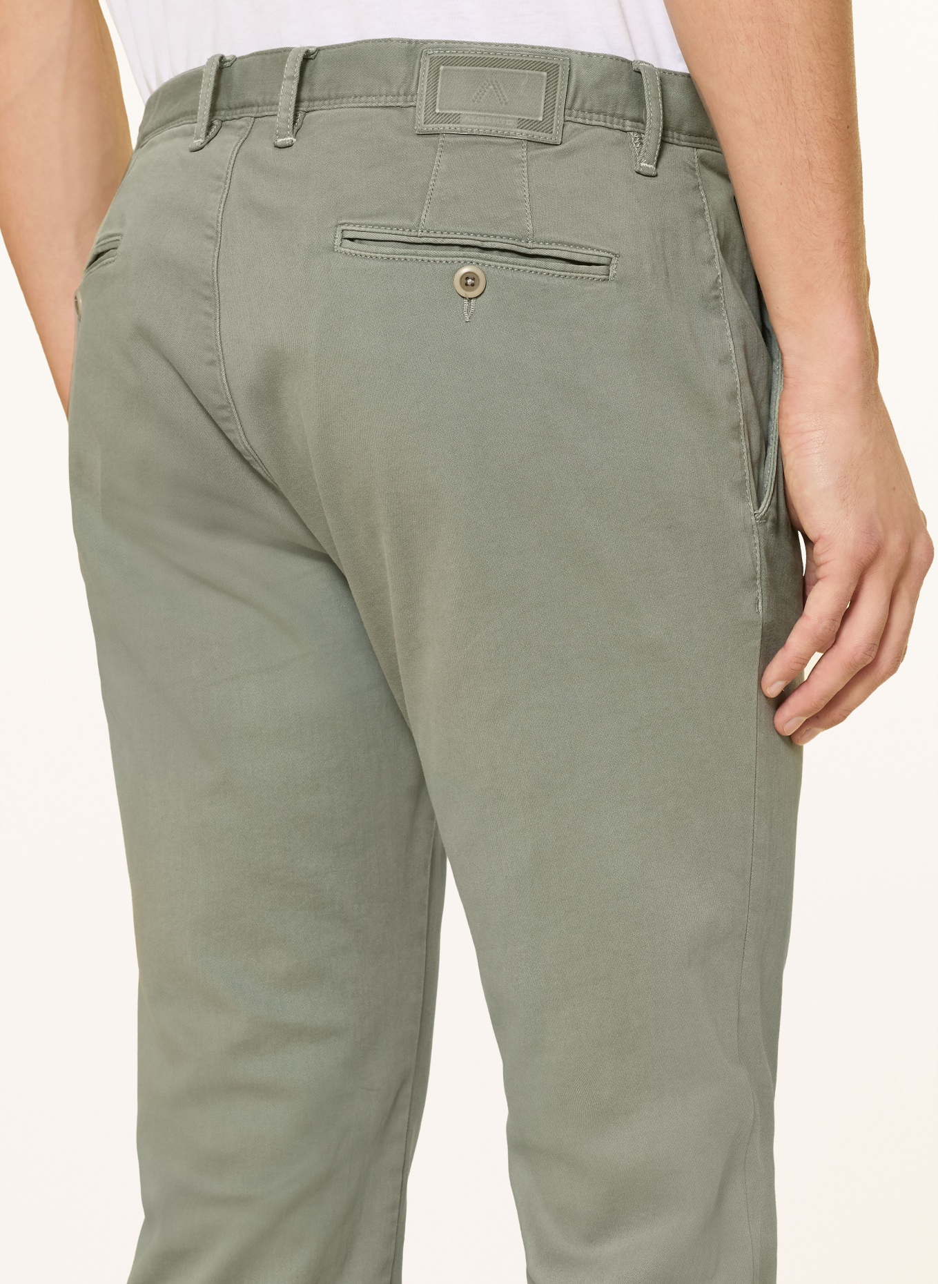 ALBERTO Pantalon chino ROB coupe slim: OLIVE