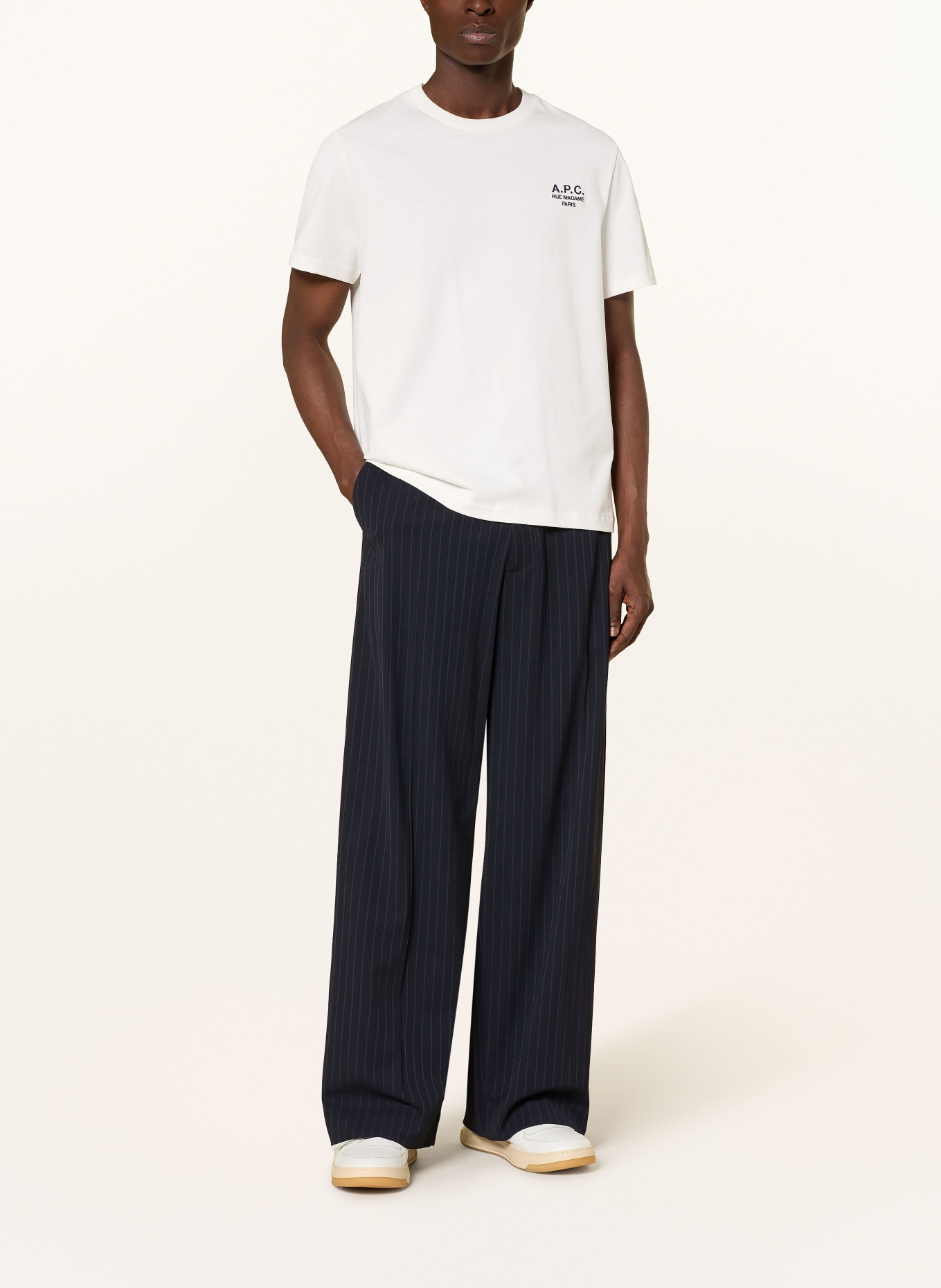 A.P.C. T-shirt: KREMOWY