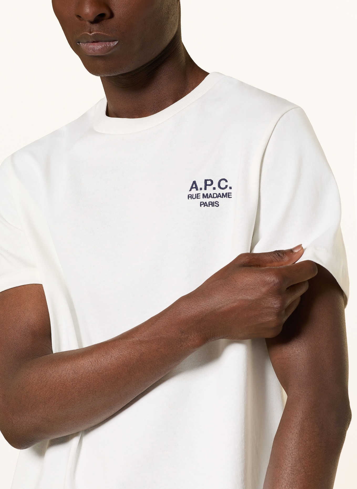 A.P.C. T-shirt: KREMOWY