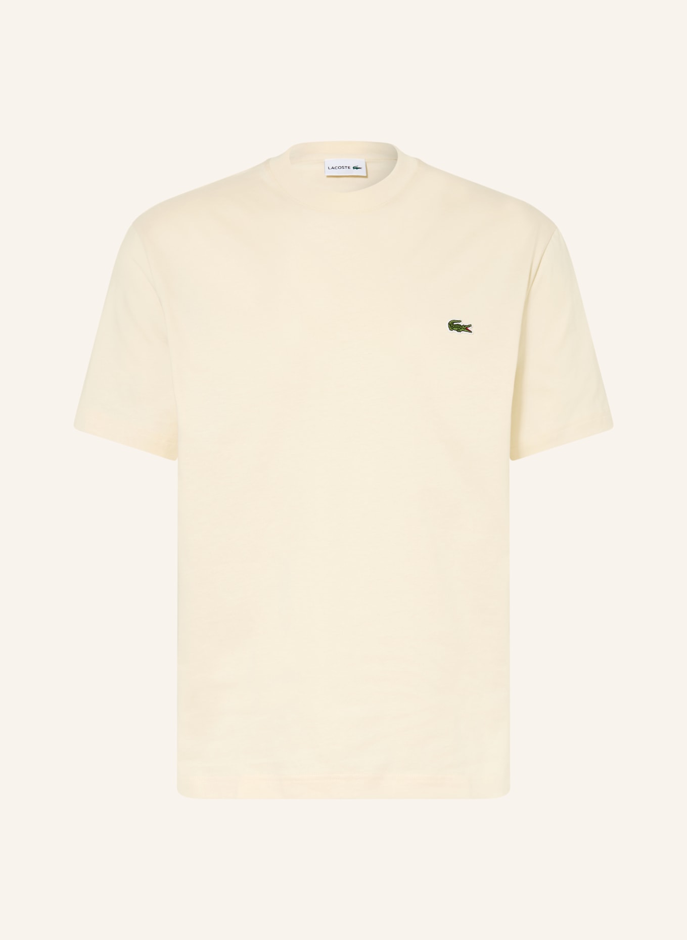 LACOSTE T-Shirt: BEIGE